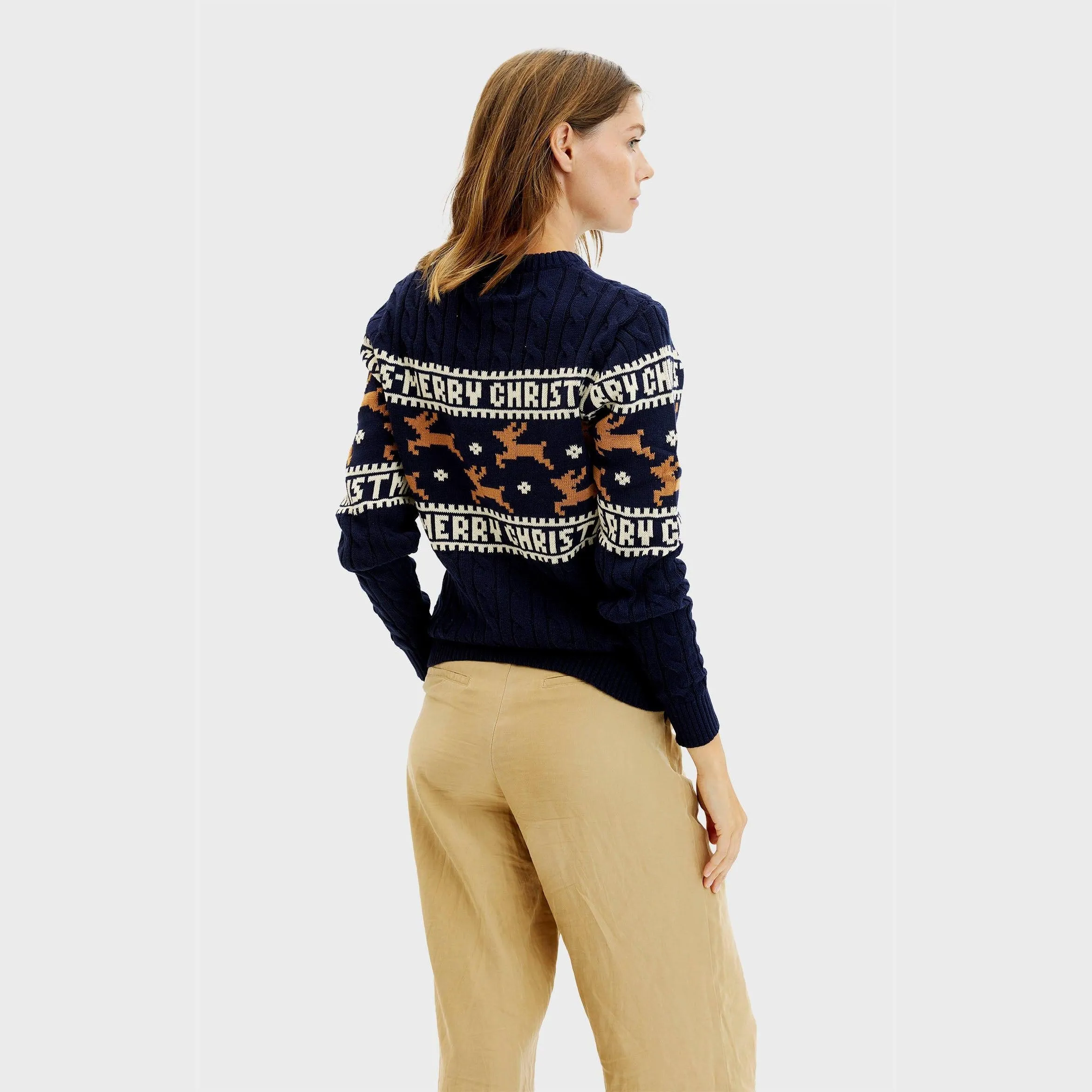 The Elegant Blue Christmas Sweater – Women sold by Christmas Sweats product image thumbnail 5