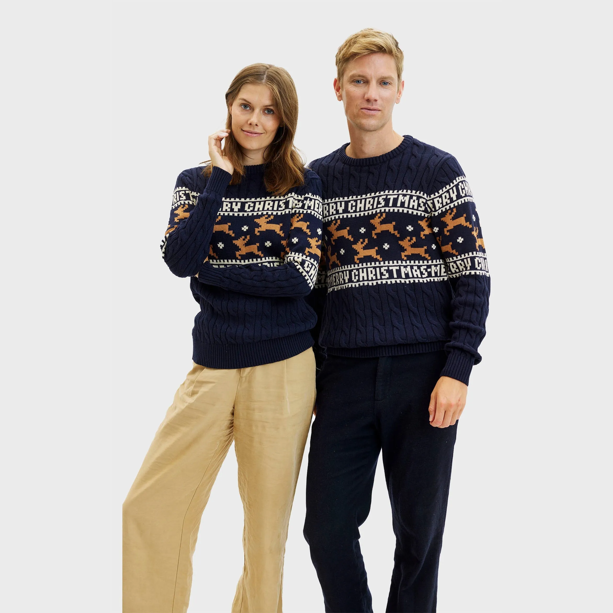 The Elegant Blue Christmas Sweater – Women sold by Christmas Sweats product image thumbnail 2