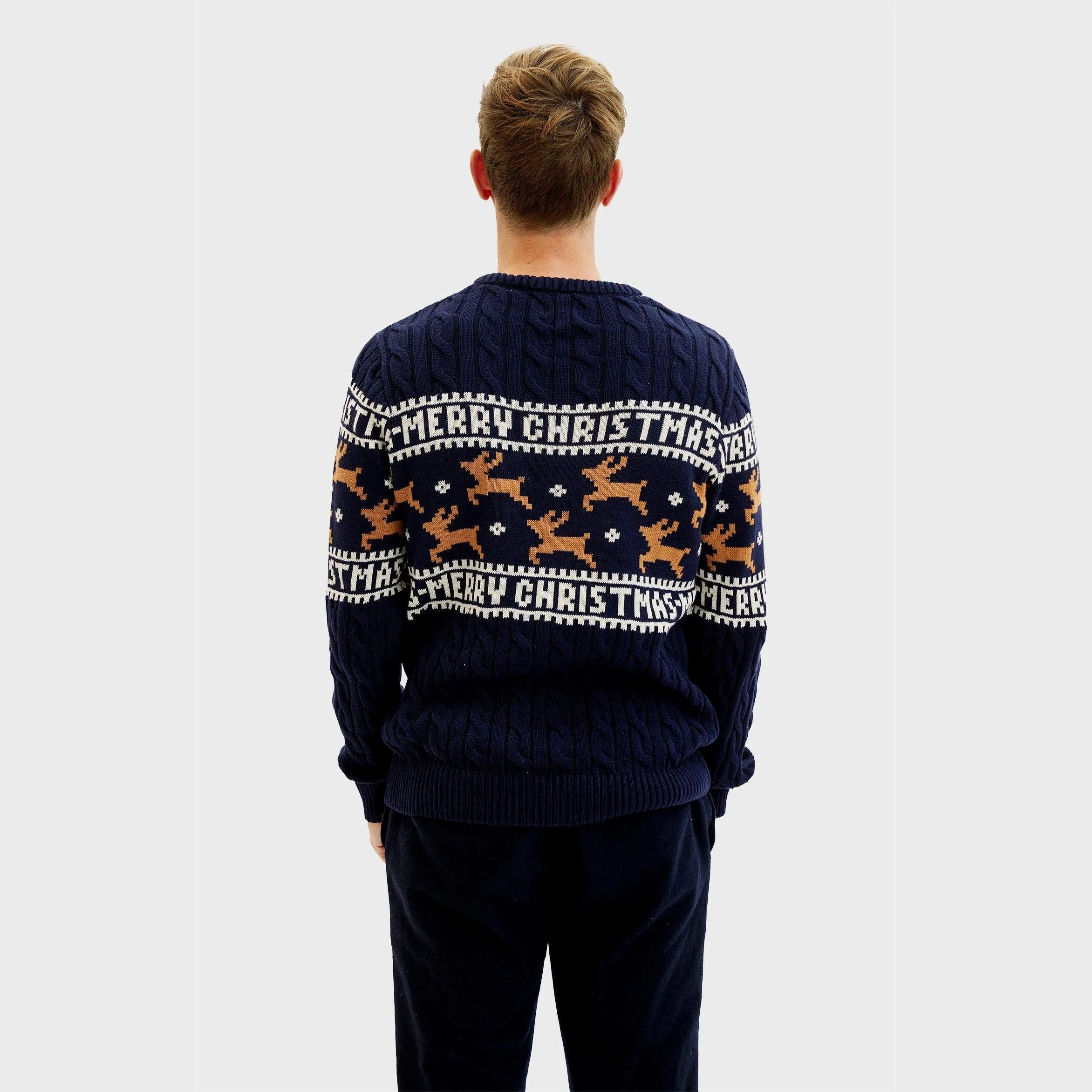 The Elegant Blue Christmas Sweater – Men sold by Christmas Sweats product image thumbnail 5