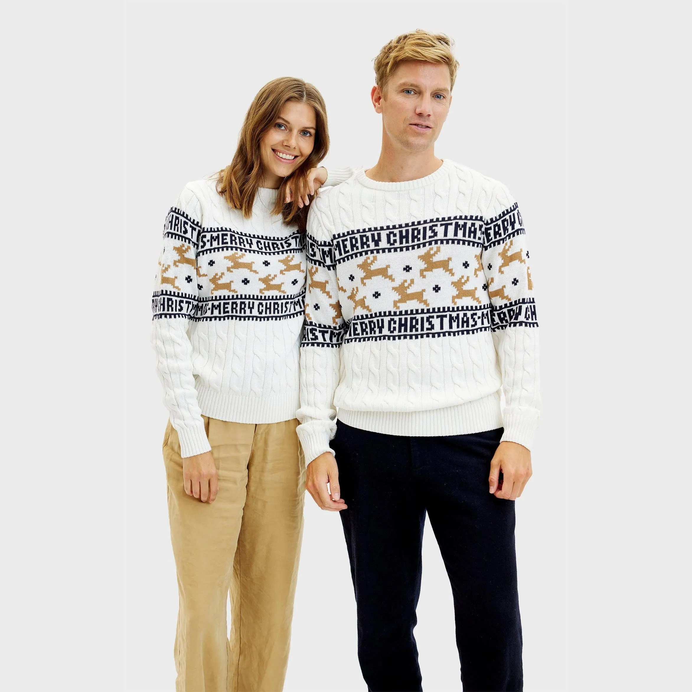 The Elegant White Christmas Sweater – Men sold by Christmas Sweats product image thumbnail 2