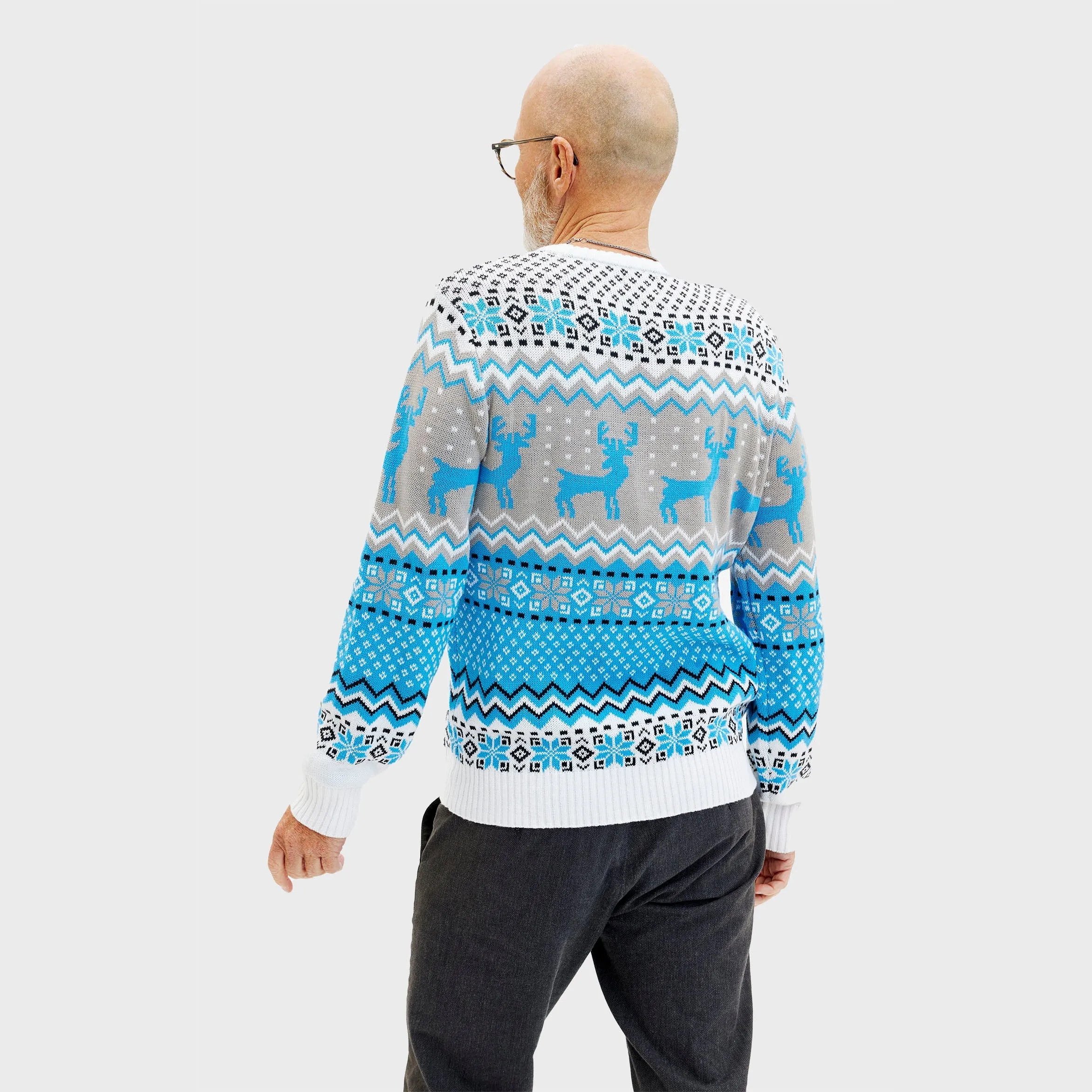 Traditional Blue Christmas Sweater – Men sold by Christmas Sweats product image thumbnail 4