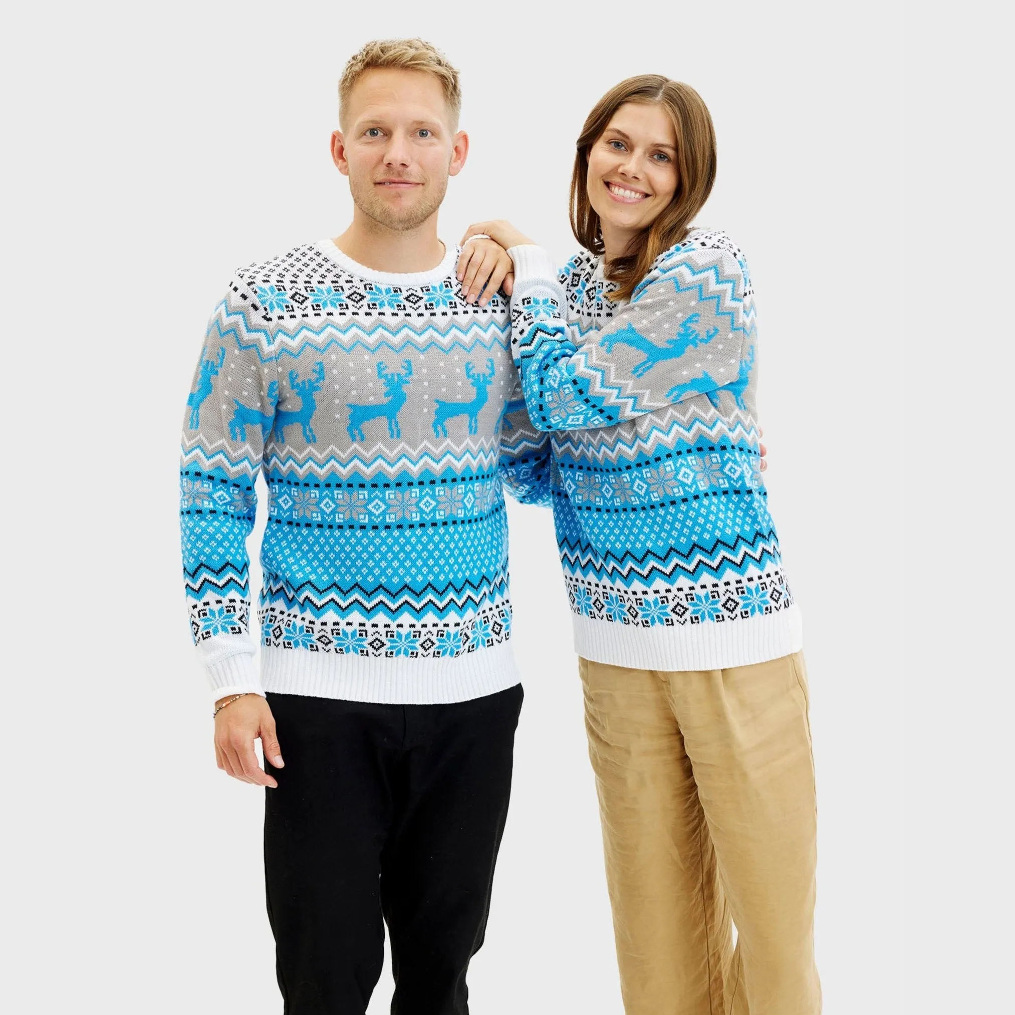 Traditional Blue Christmas Sweater – Men sold by Christmas Sweats product image thumbnail 5