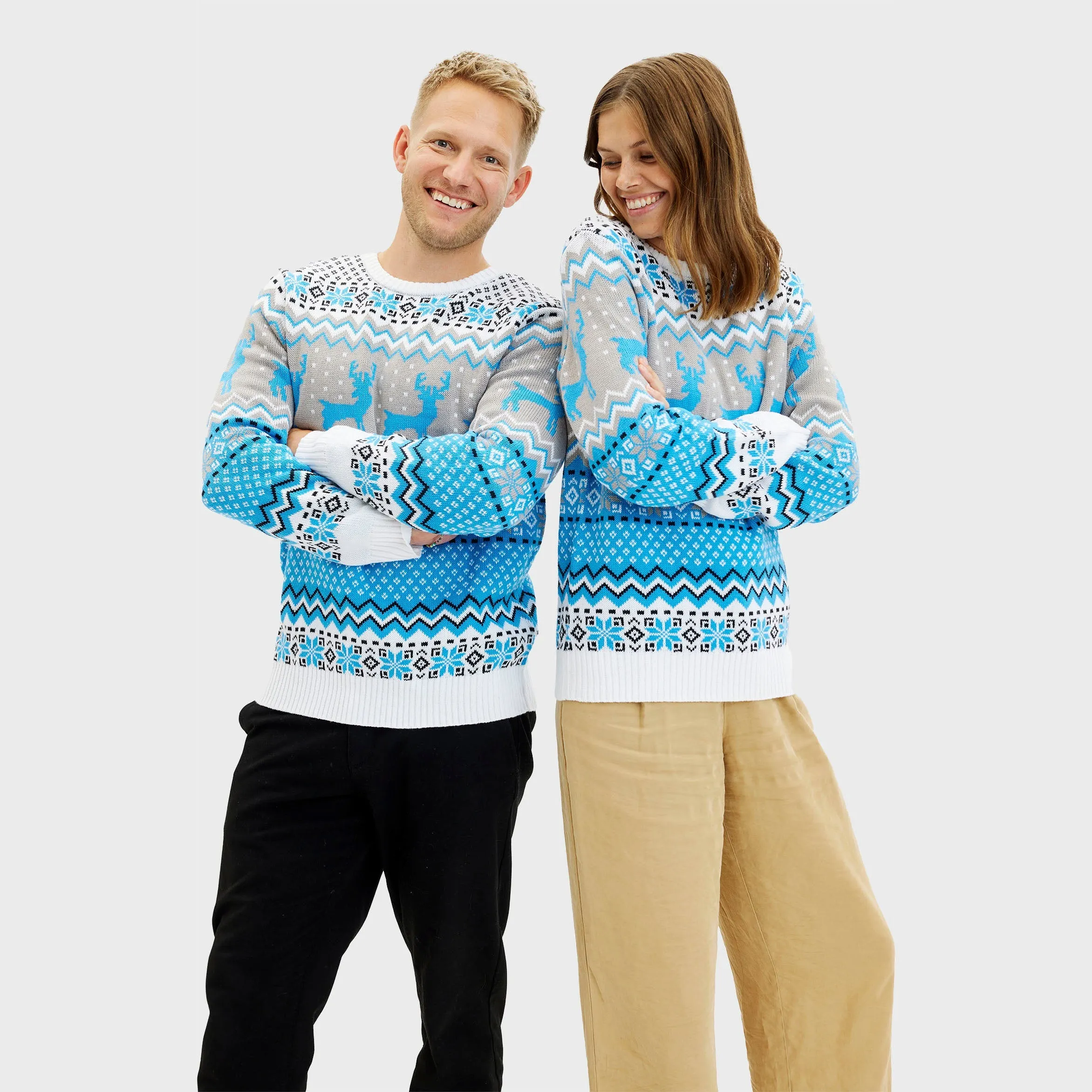 Traditional Blue Christmas Sweater – Men sold by Christmas Sweats product image thumbnail 2