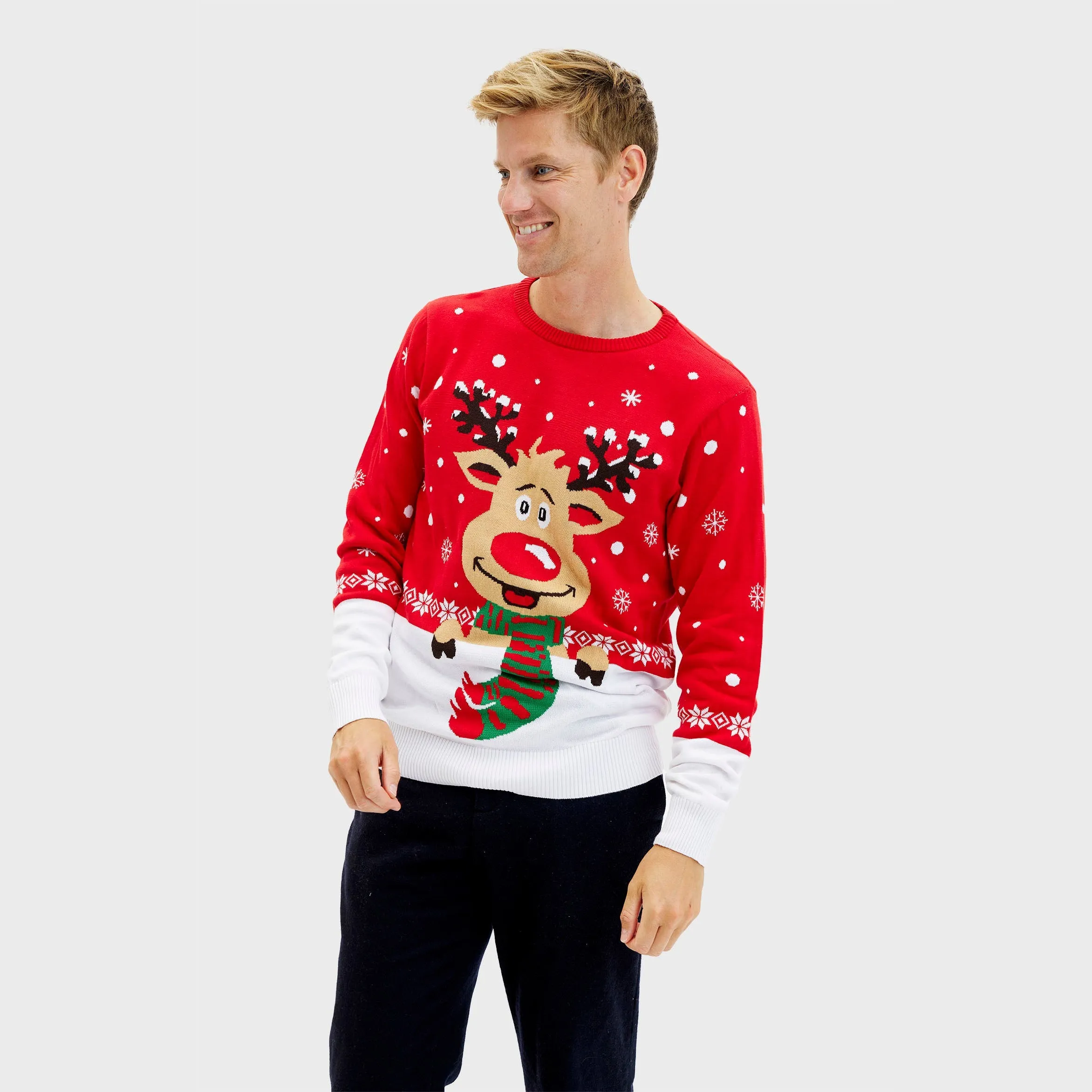 Rudolph’s Red Christmas Sweater – Men sold by Christmas Sweats product image thumbnail 3