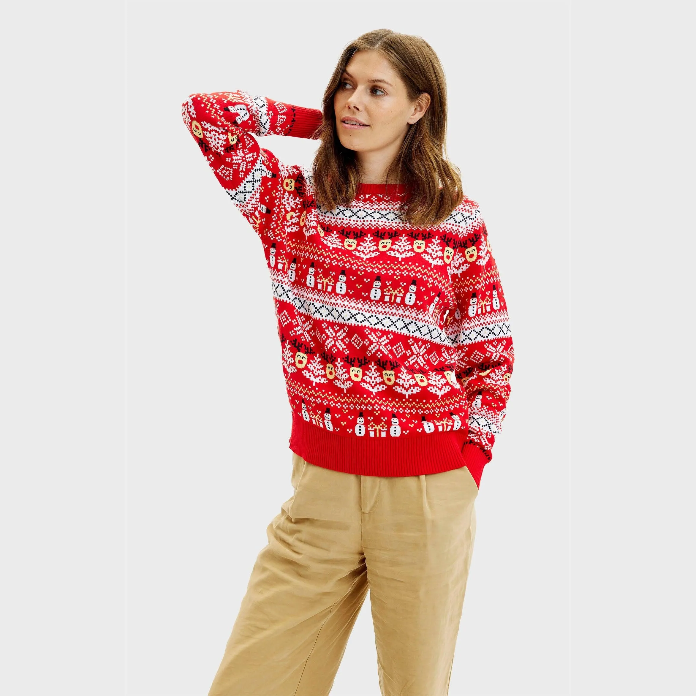 The Reinstyle Christmas Sweater Red – Women sold by Christmas Sweats product image thumbnail 3