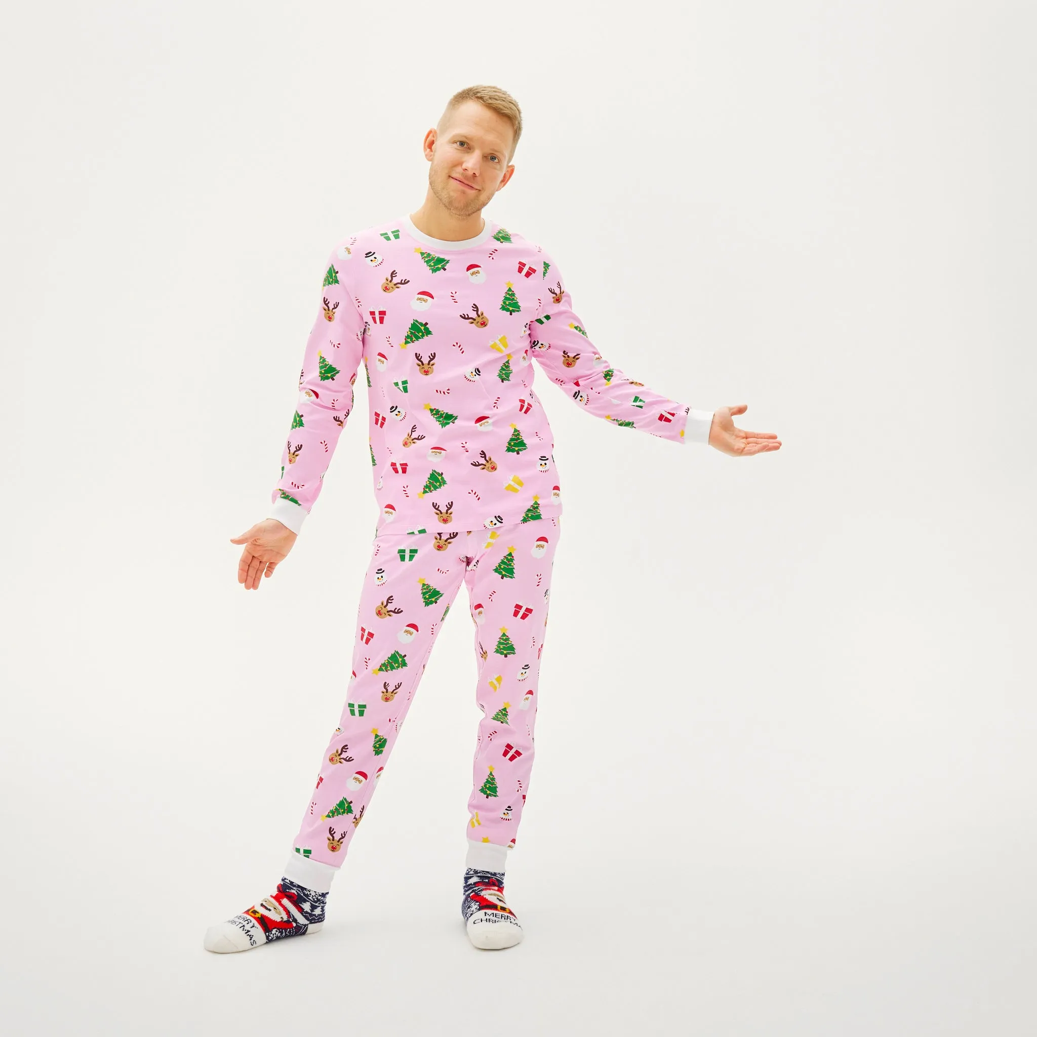 The Pinkish Christmas Pyjamas – Men sold by Christmas Sweats