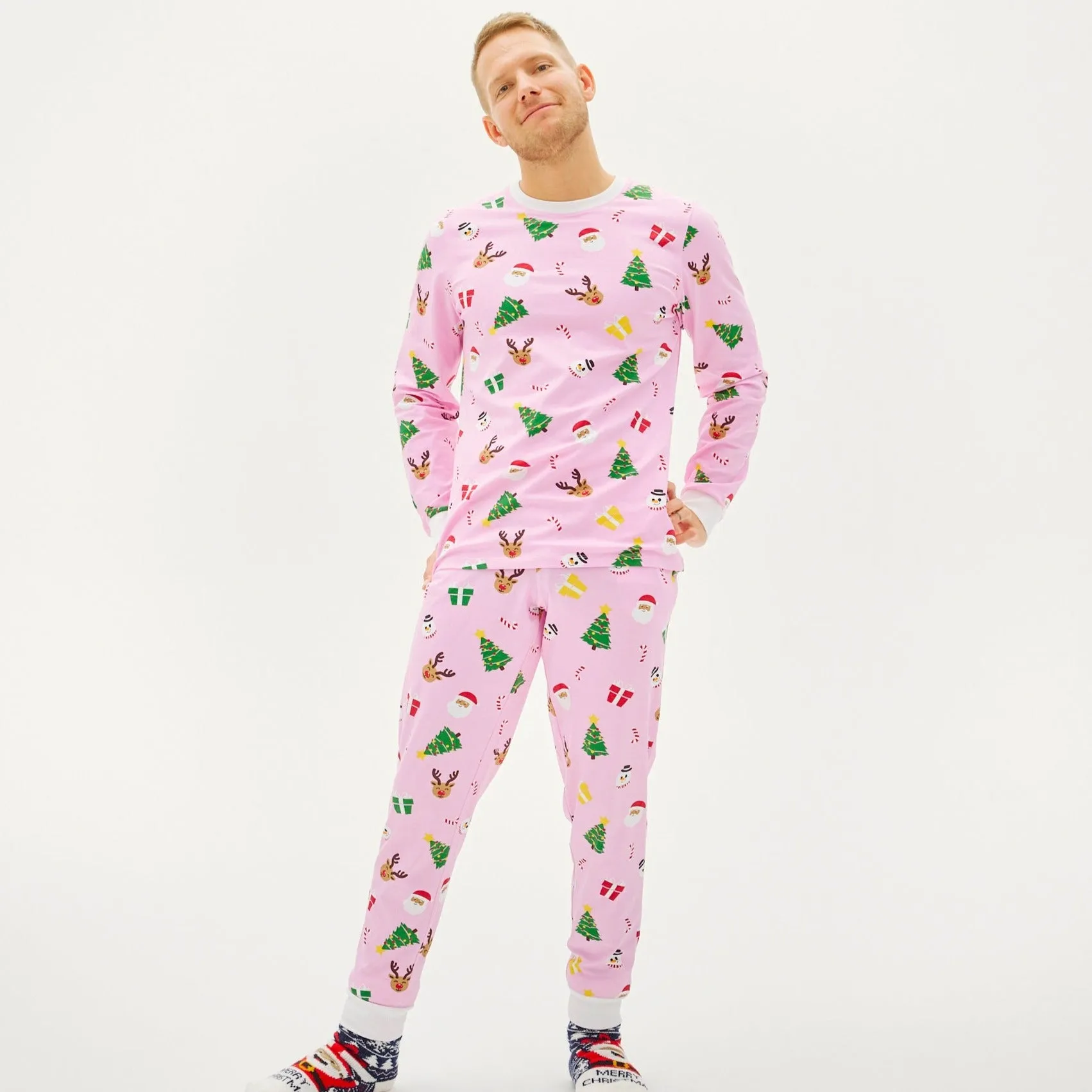 The Pinkish Christmas Pyjamas – Men sold by Christmas Sweats product image thumbnail 3