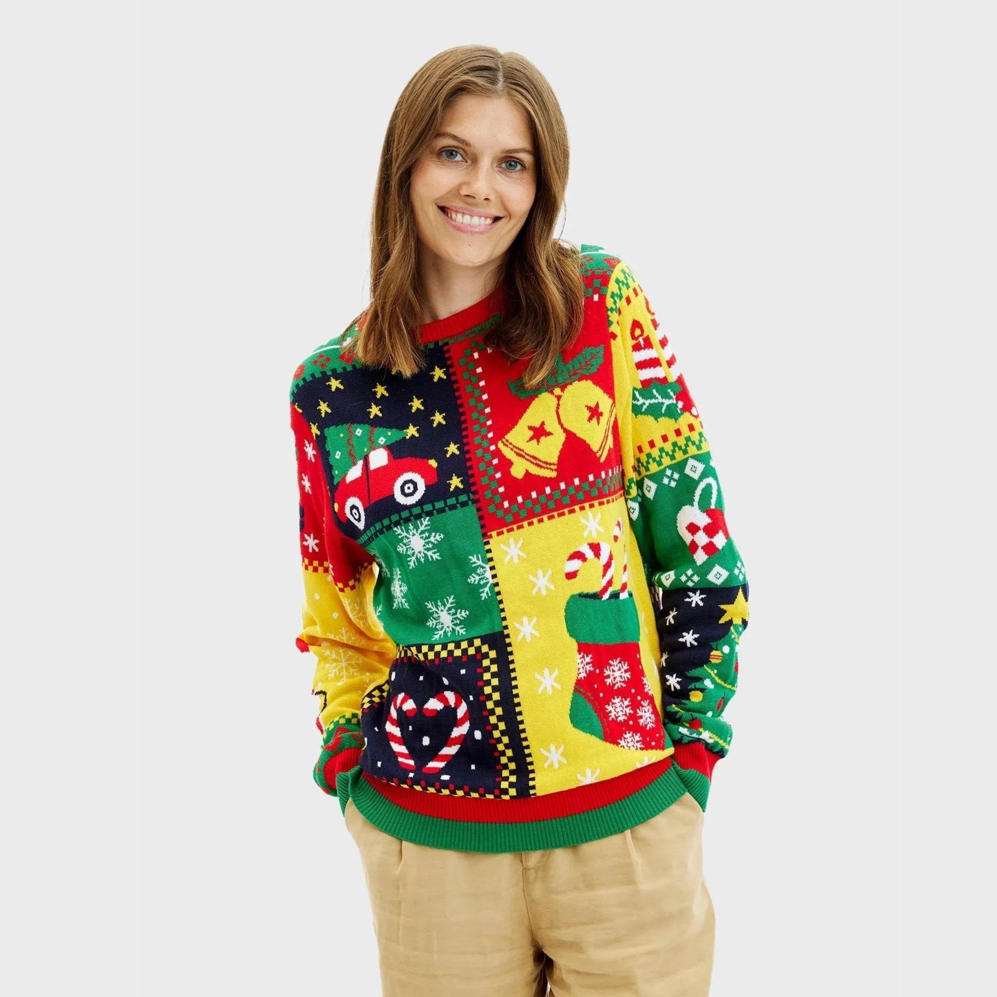The Patchwork Christmas Sweater – Women sold by Christmas Sweats