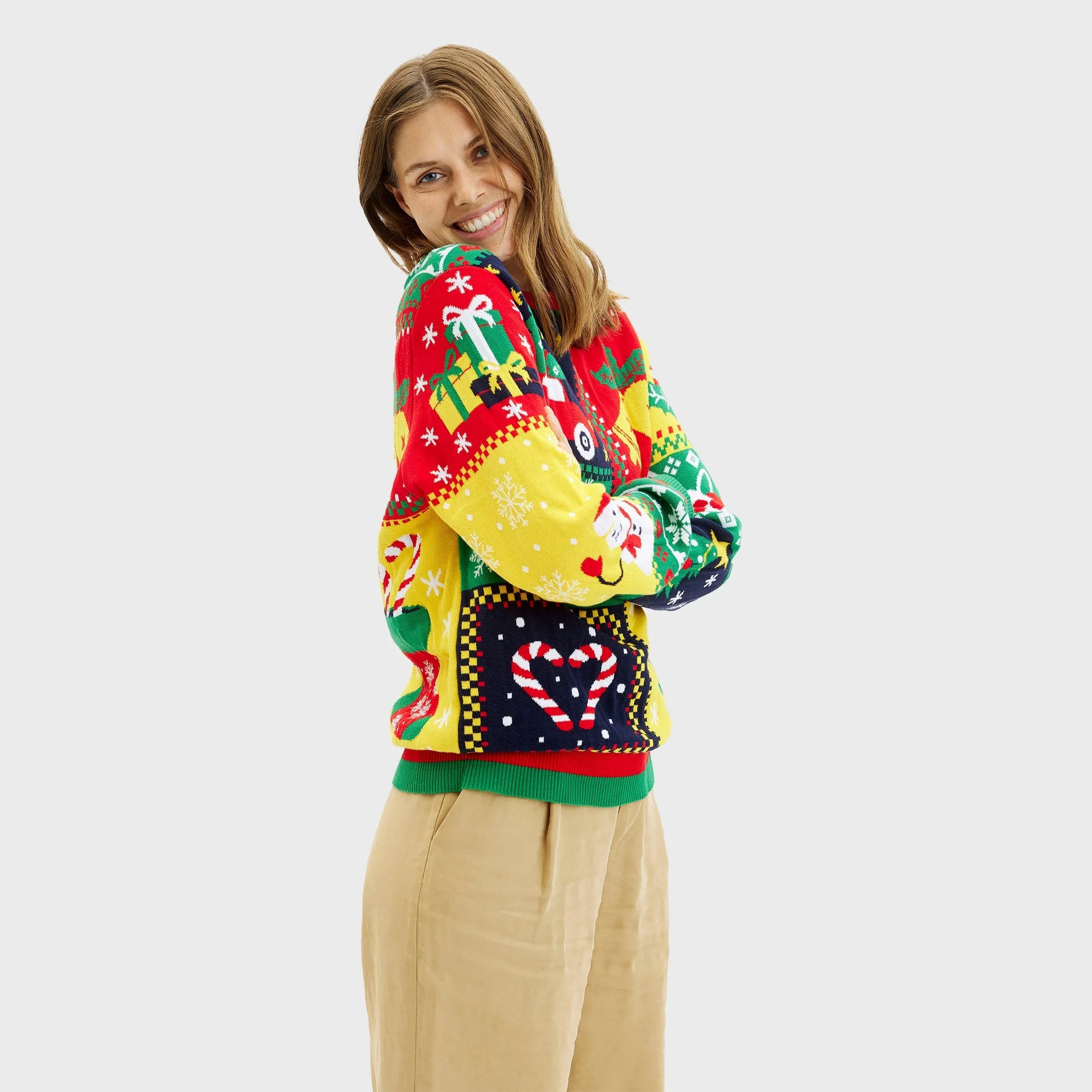 The Patchwork Christmas Sweater – Women sold by Christmas Sweats product image thumbnail 4