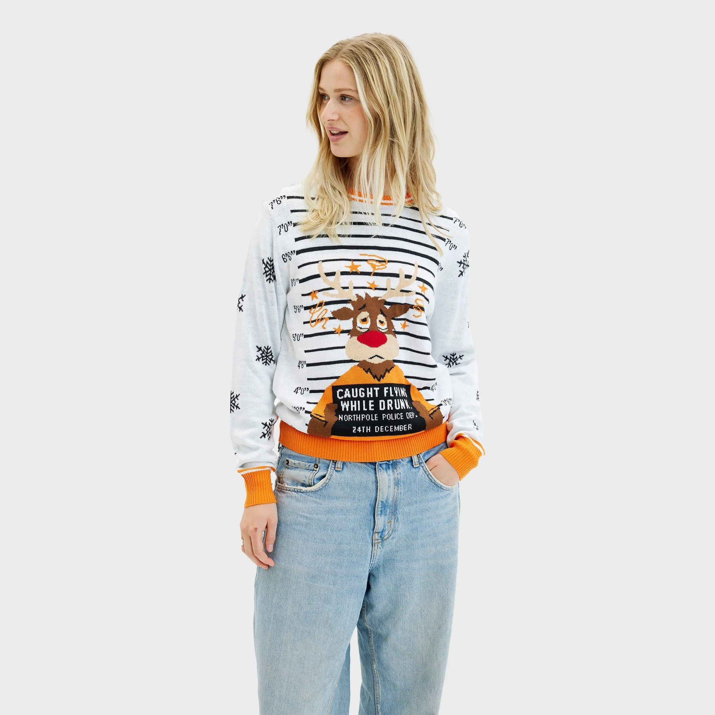 Criminal Rudolph Christmas Sweater – Women sold by Christmas Sweats product image thumbnail 3