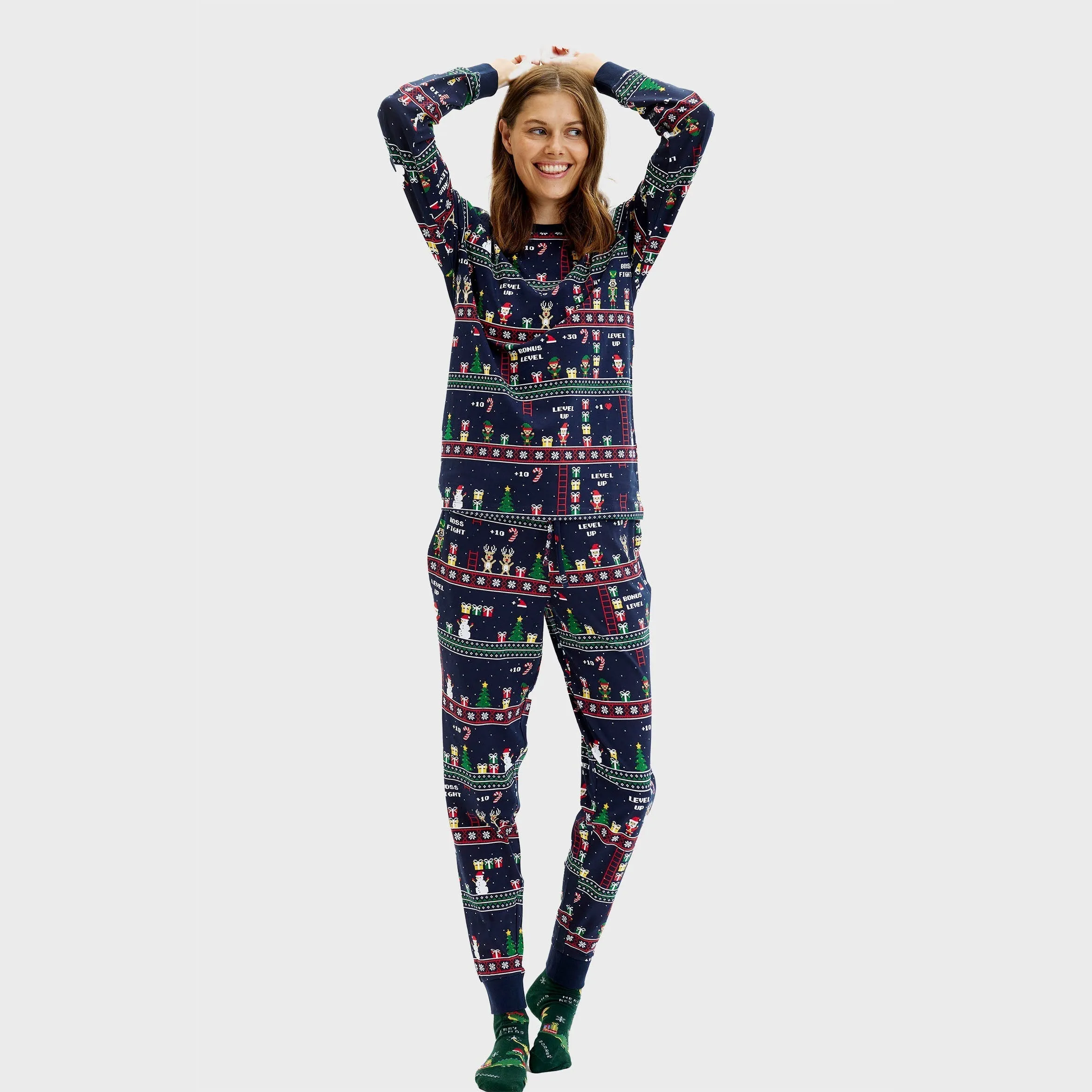 Vintage Gamer Christmas Pyjamas – Women sold by Christmas Sweats product image thumbnail 3