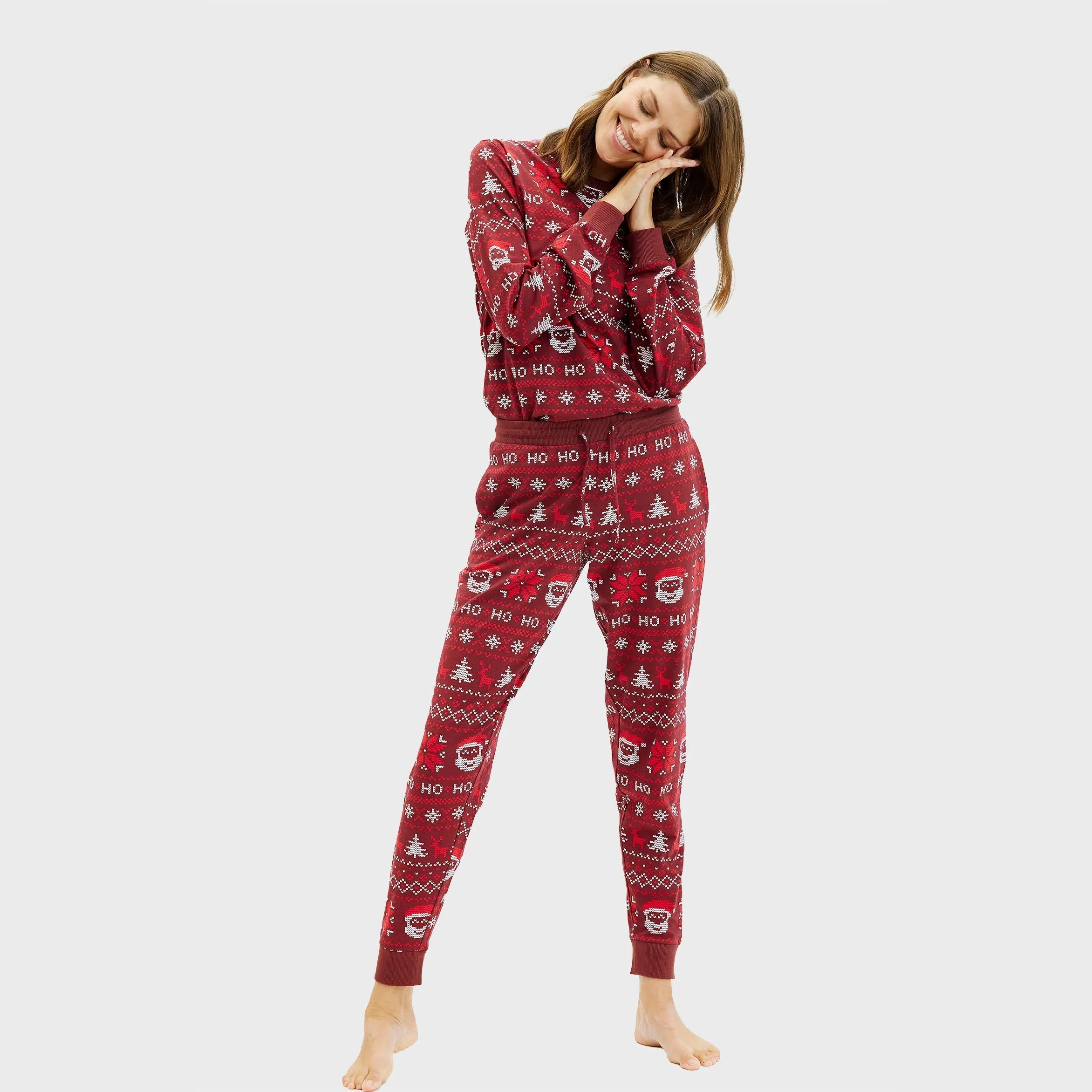 Ho Ho Ho Christmas Pyjamas – Women sold by Christmas Sweats product image thumbnail 4