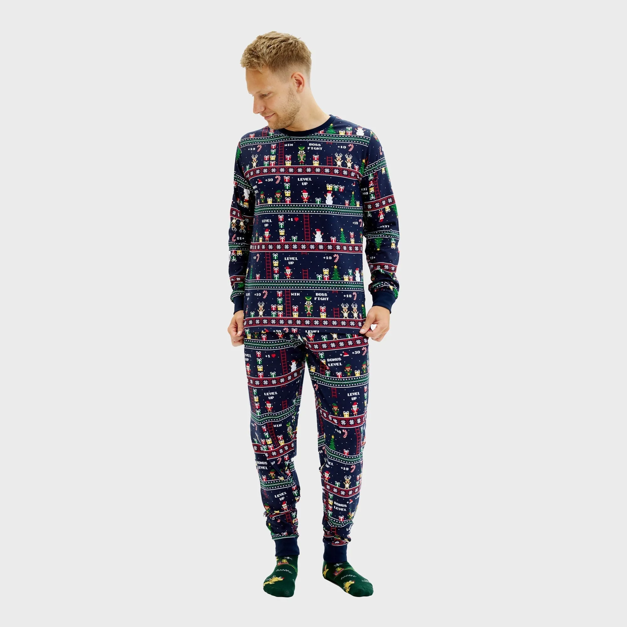 Vintage Gamer Christmas Pyjamas – Men sold by Christmas Sweats product image thumbnail 3