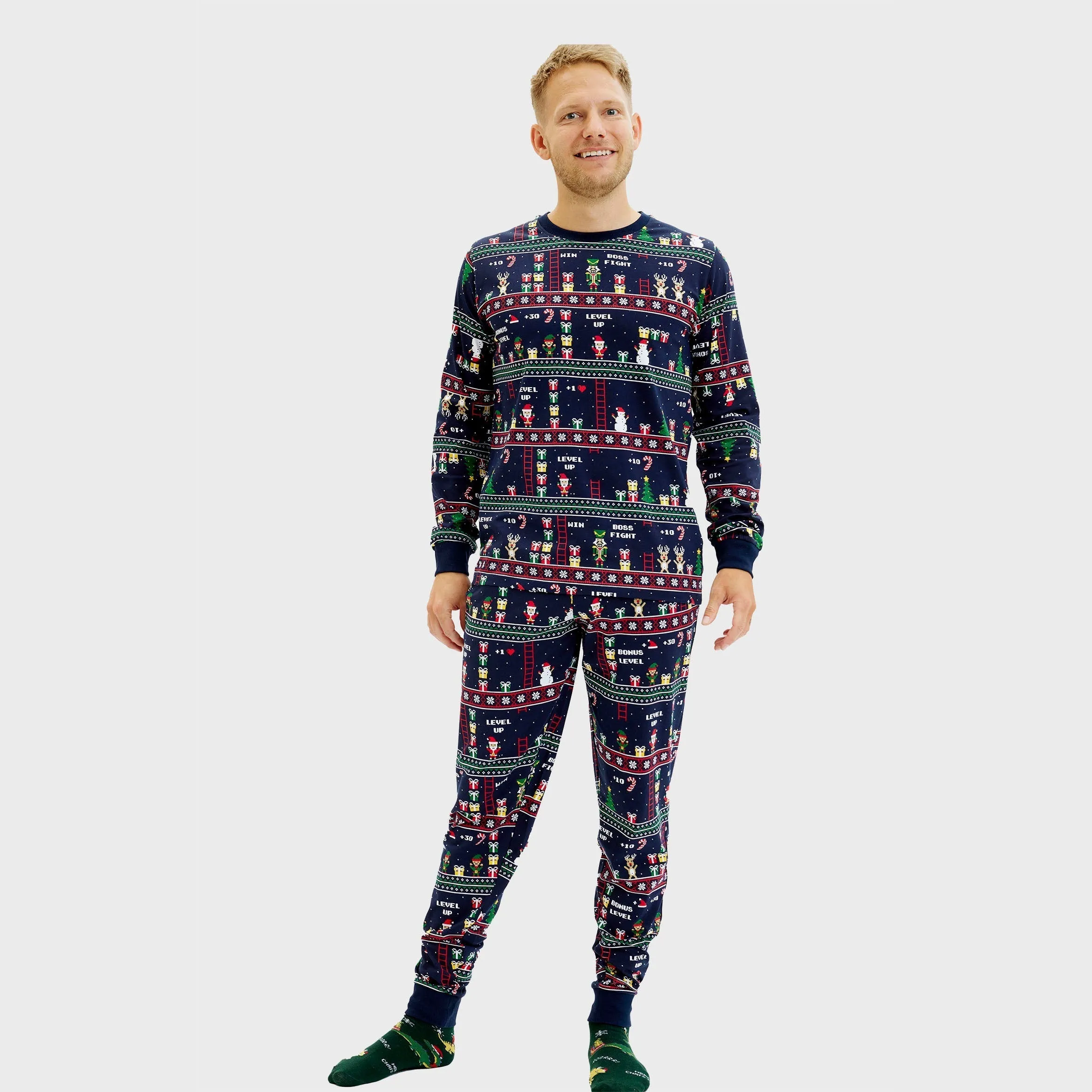 Vintage Gamer Christmas Pyjamas – Men sold by Christmas Sweats product image thumbnail 4