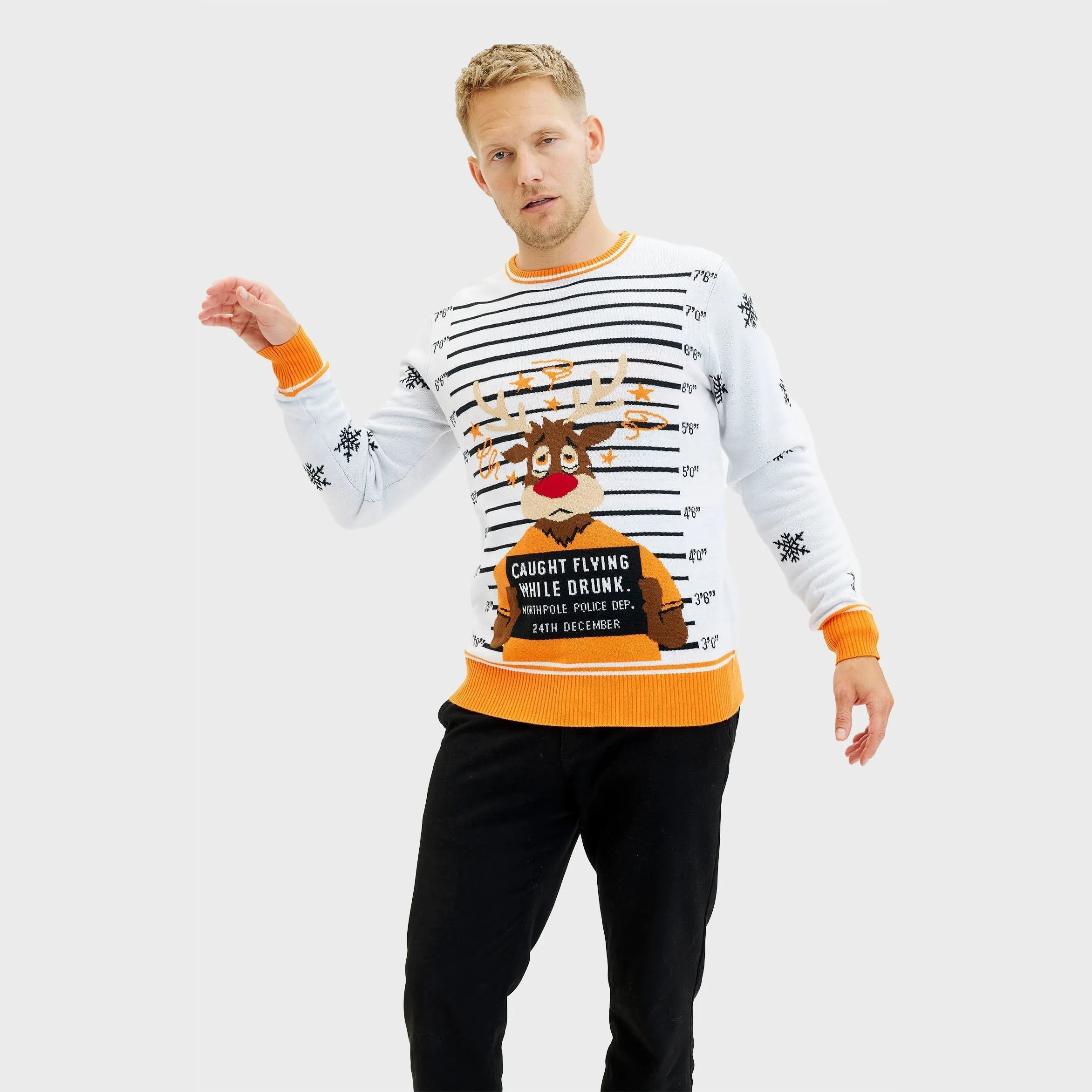 Criminal Rudolph Christmas Sweater – Men sold by Christmas Sweats product image thumbnail 5