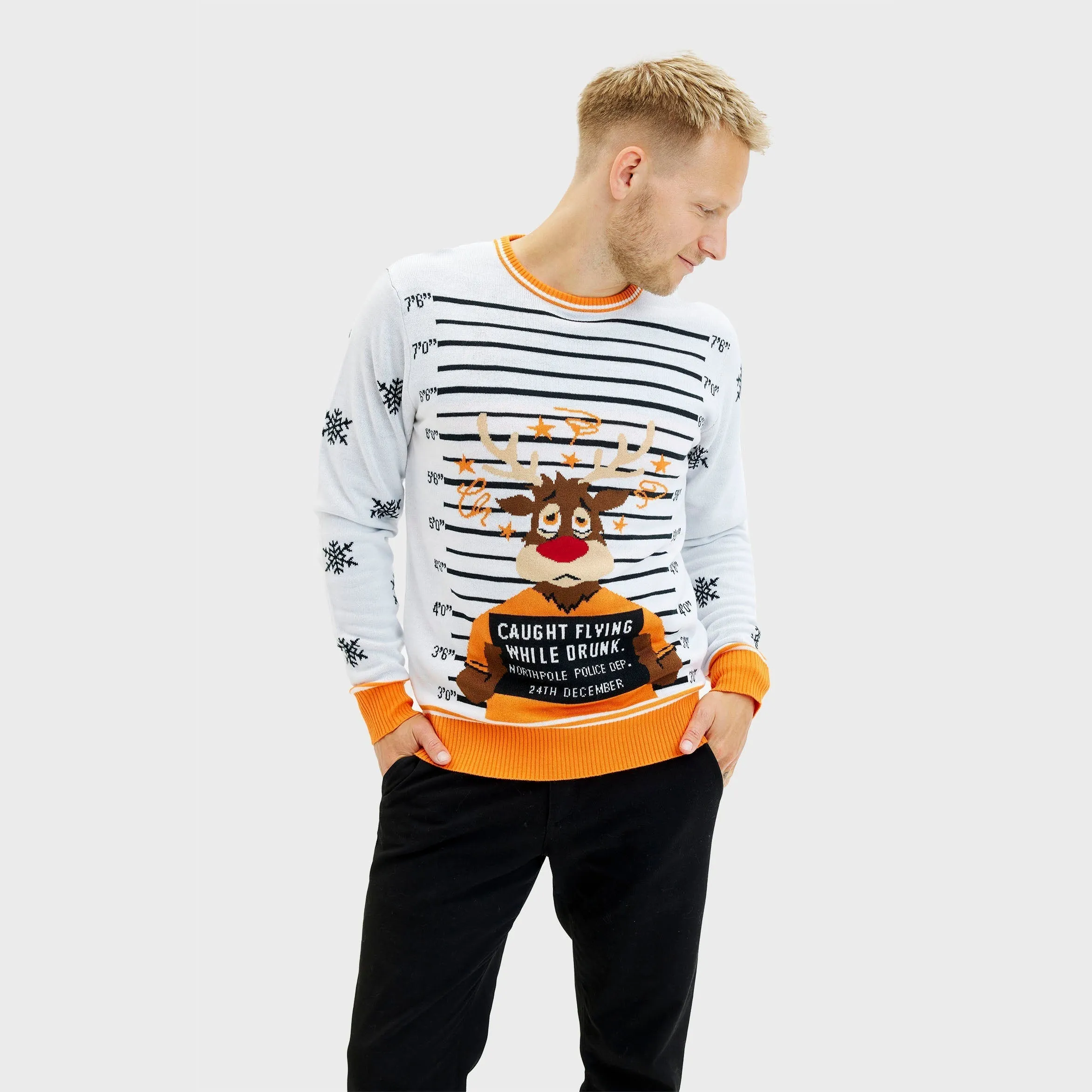 Criminal Rudolph Christmas Sweater – Men sold by Christmas Sweats product image thumbnail 3
