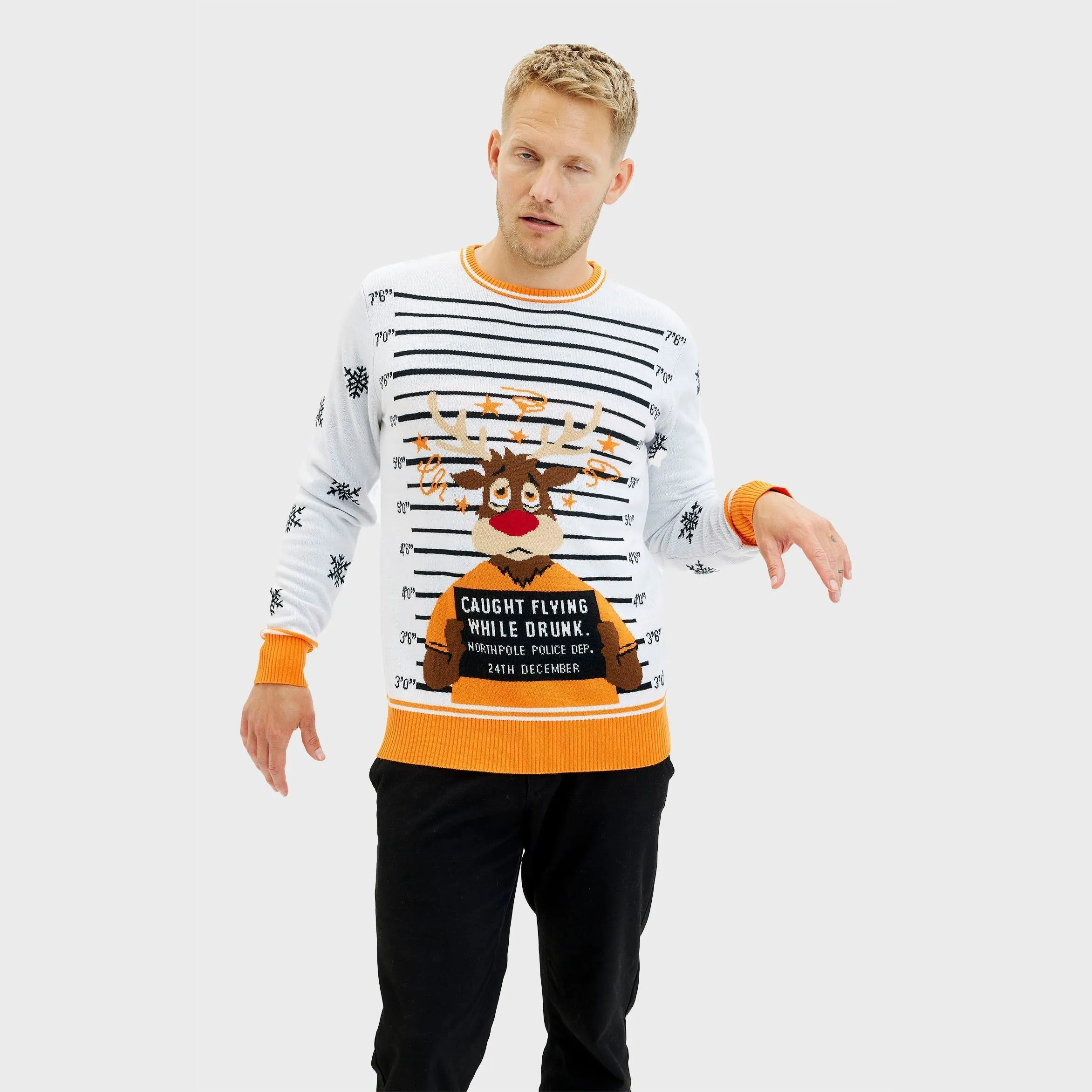 Criminal Rudolph Christmas Sweater – Men sold by Christmas Sweats product image thumbnail 4