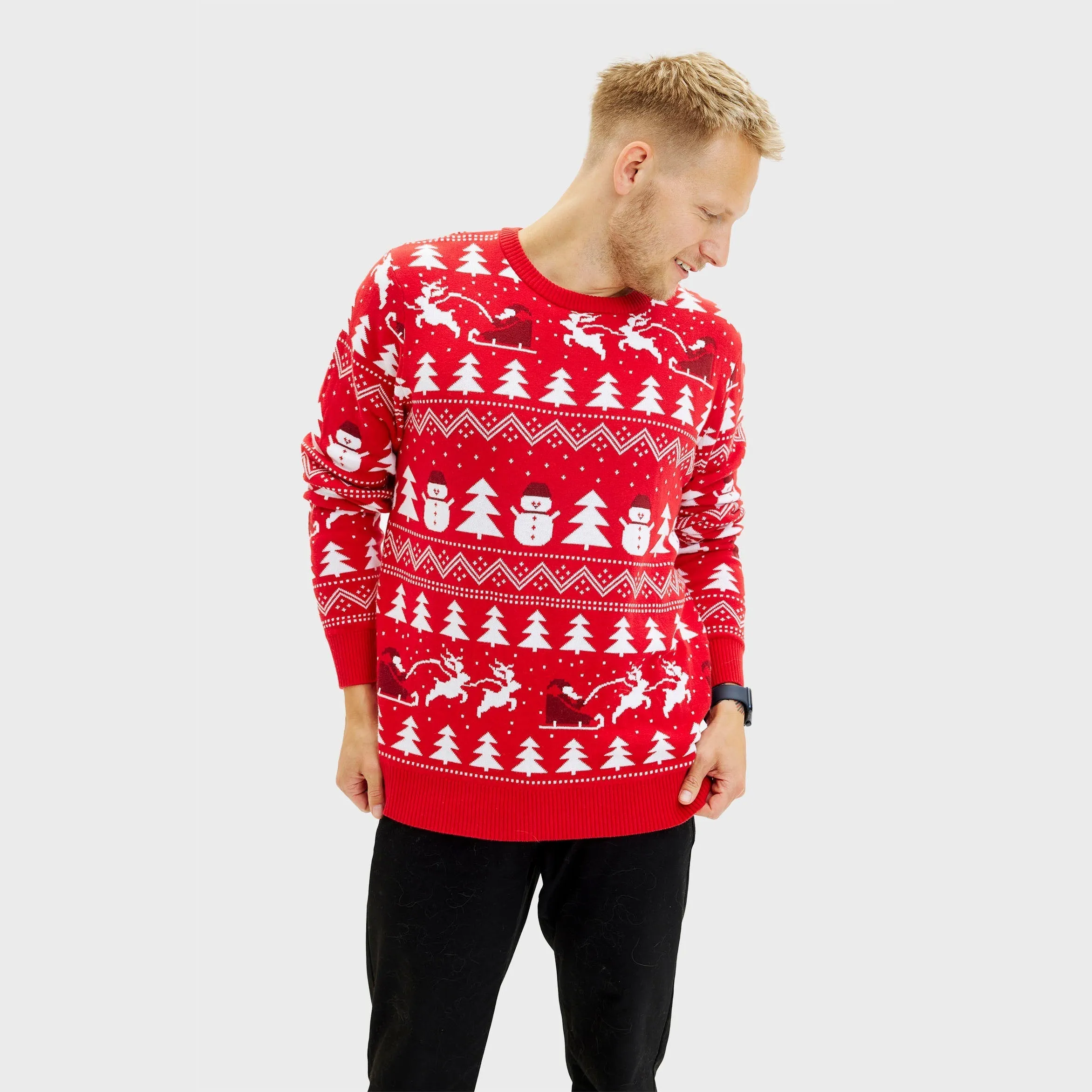 The Stylish Red Christmas Sweater – Men sold by Christmas Sweats product image thumbnail 3