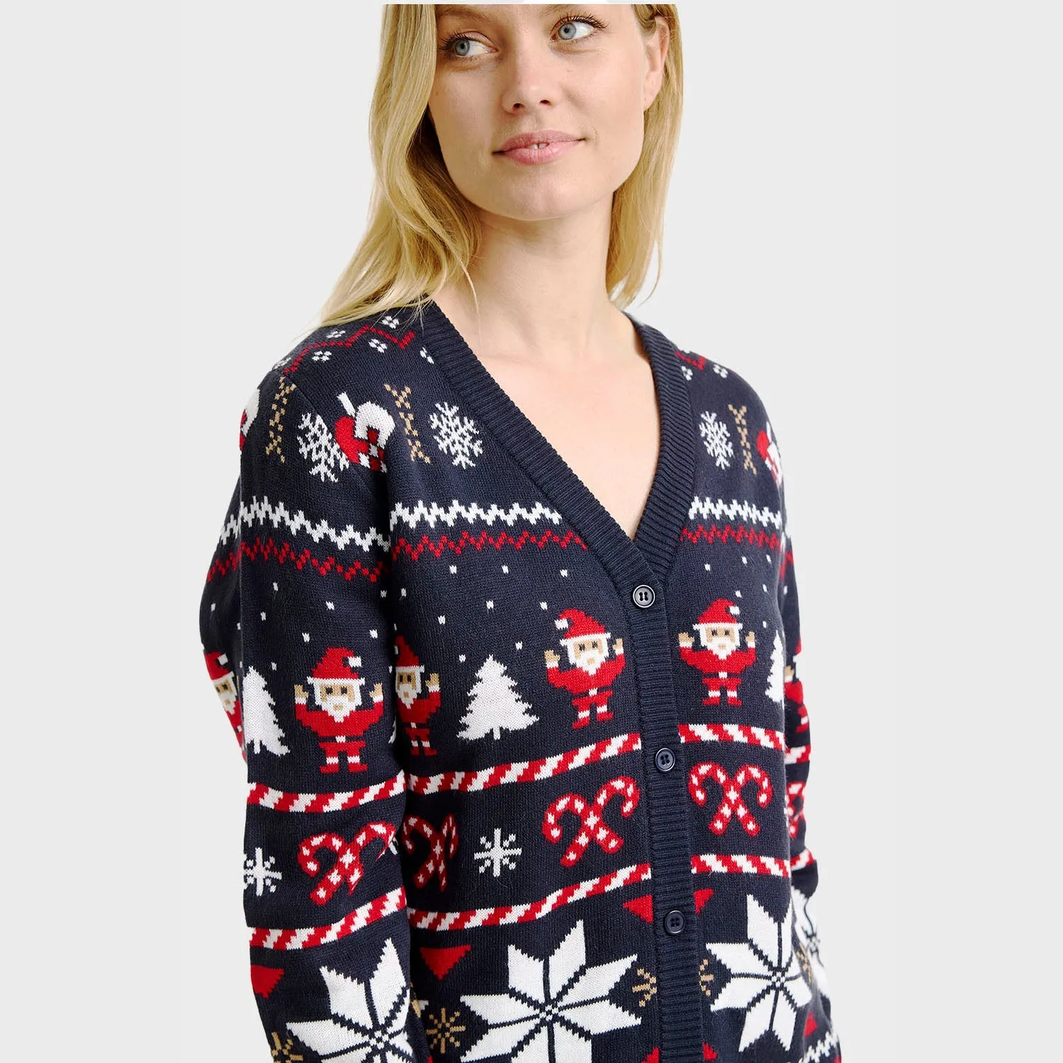 Santa’s Christmas Cardigan – Women sold by Christmas Sweats product image thumbnail 5