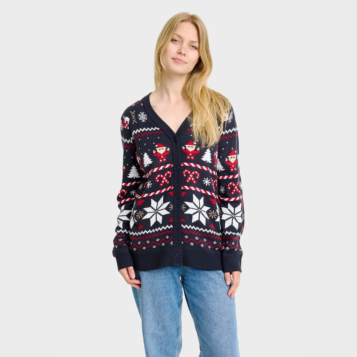 Santa’s Christmas Cardigan – Women sold by Christmas Sweats