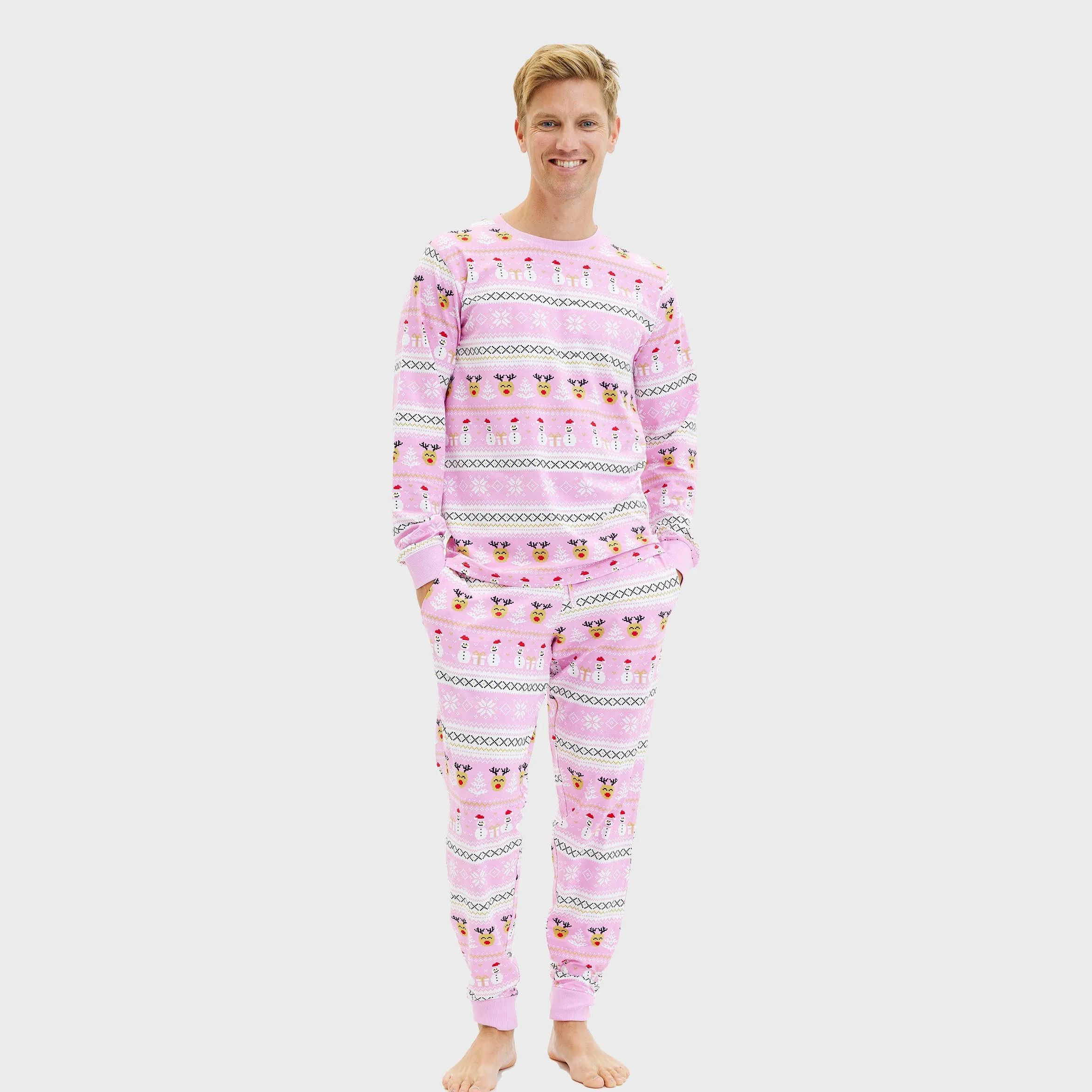 The reinstyle pyjamas pink - Men. sold by Christmas Sweats
