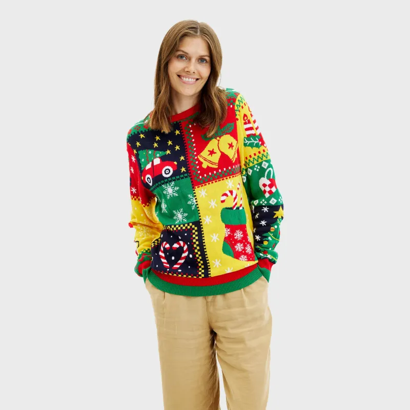 The Patchwork Sweater - Woman sold by Christmas Sweats