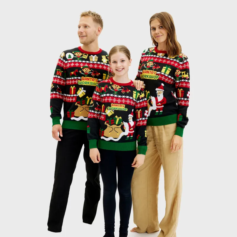 Santa’s Workshop Sweater - Men sold by Christmas Sweats