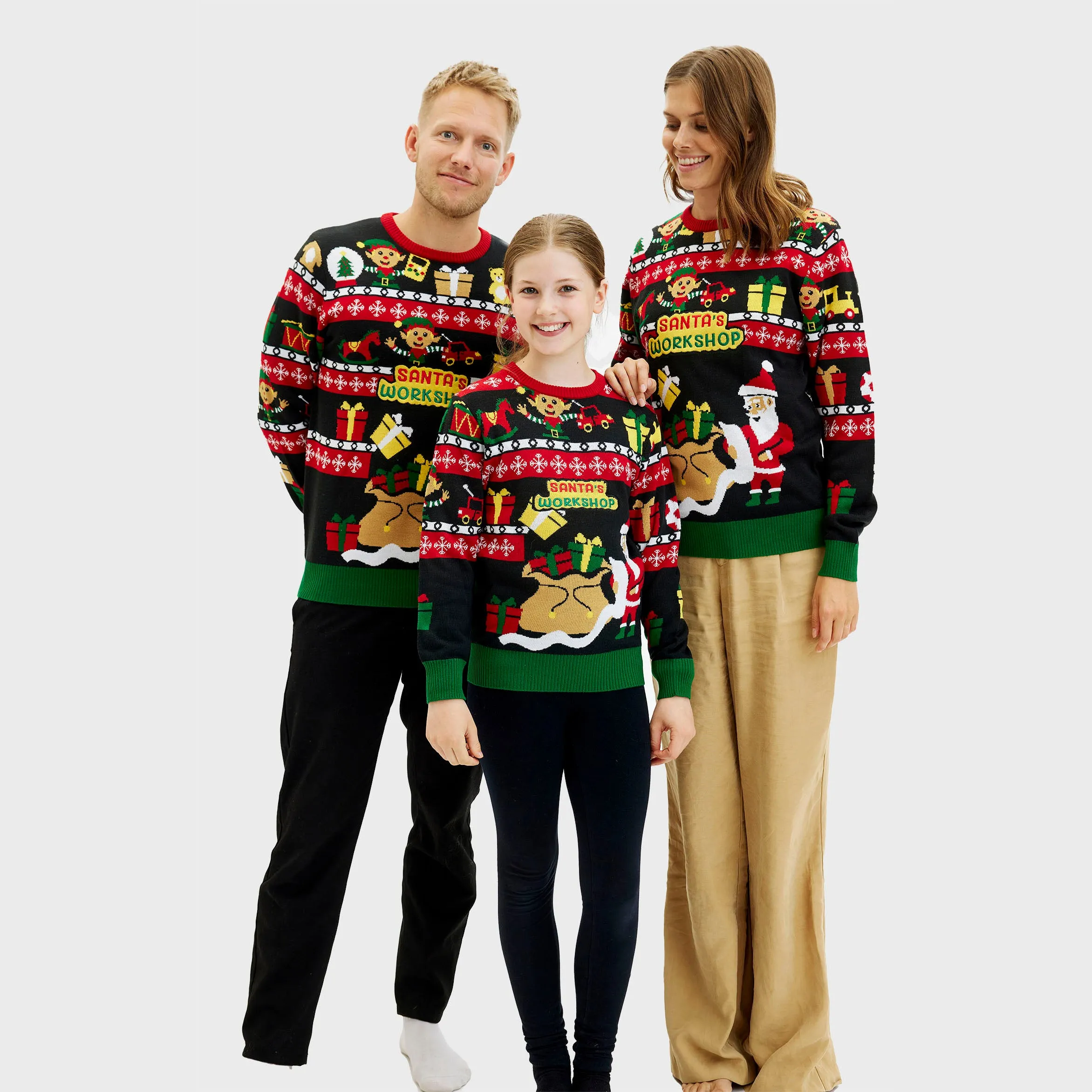 Santa’s Workshop Sweater - Men sold by Christmas Sweats product image thumbnail 2