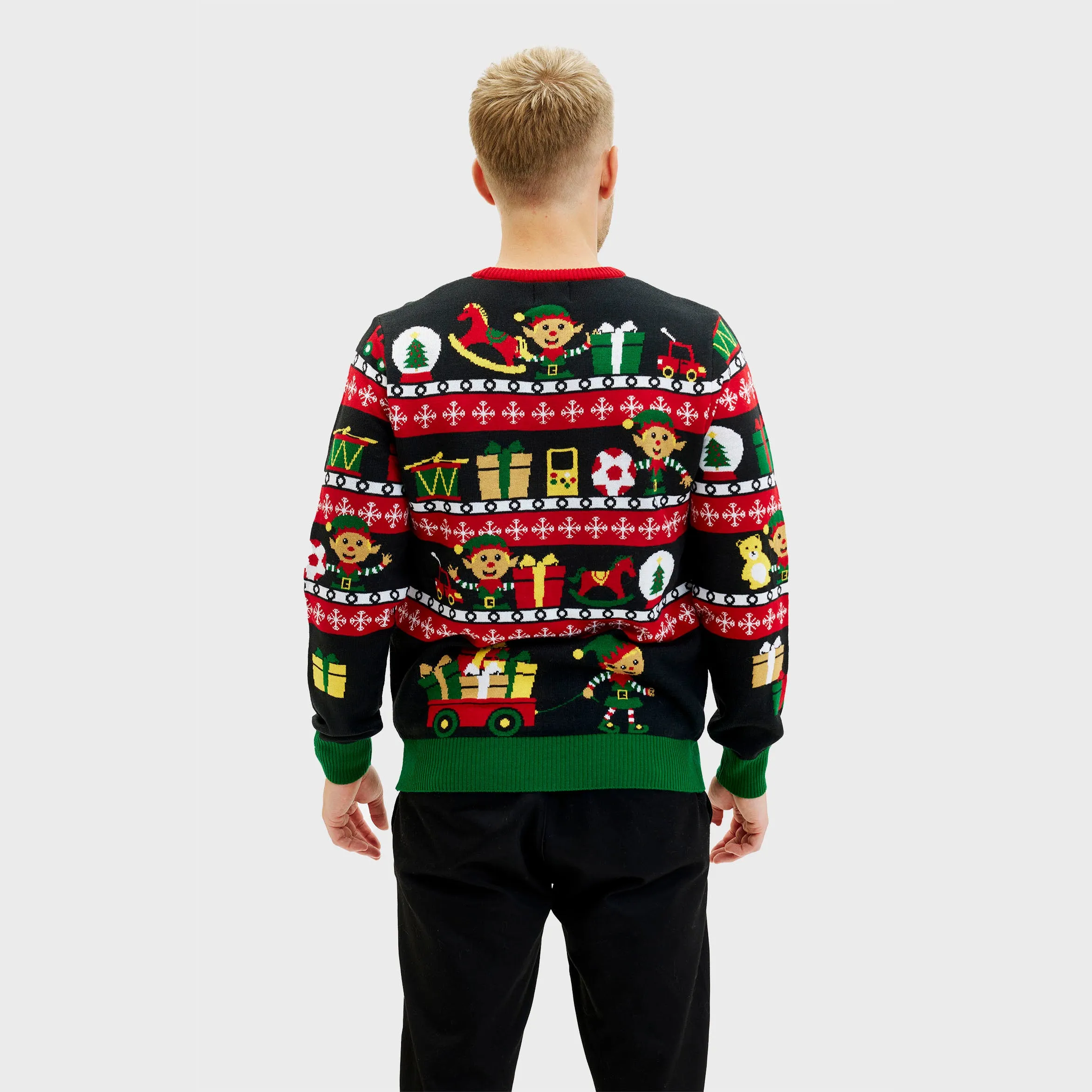 Santa’s Workshop Sweater - Men sold by Christmas Sweats product image thumbnail 5