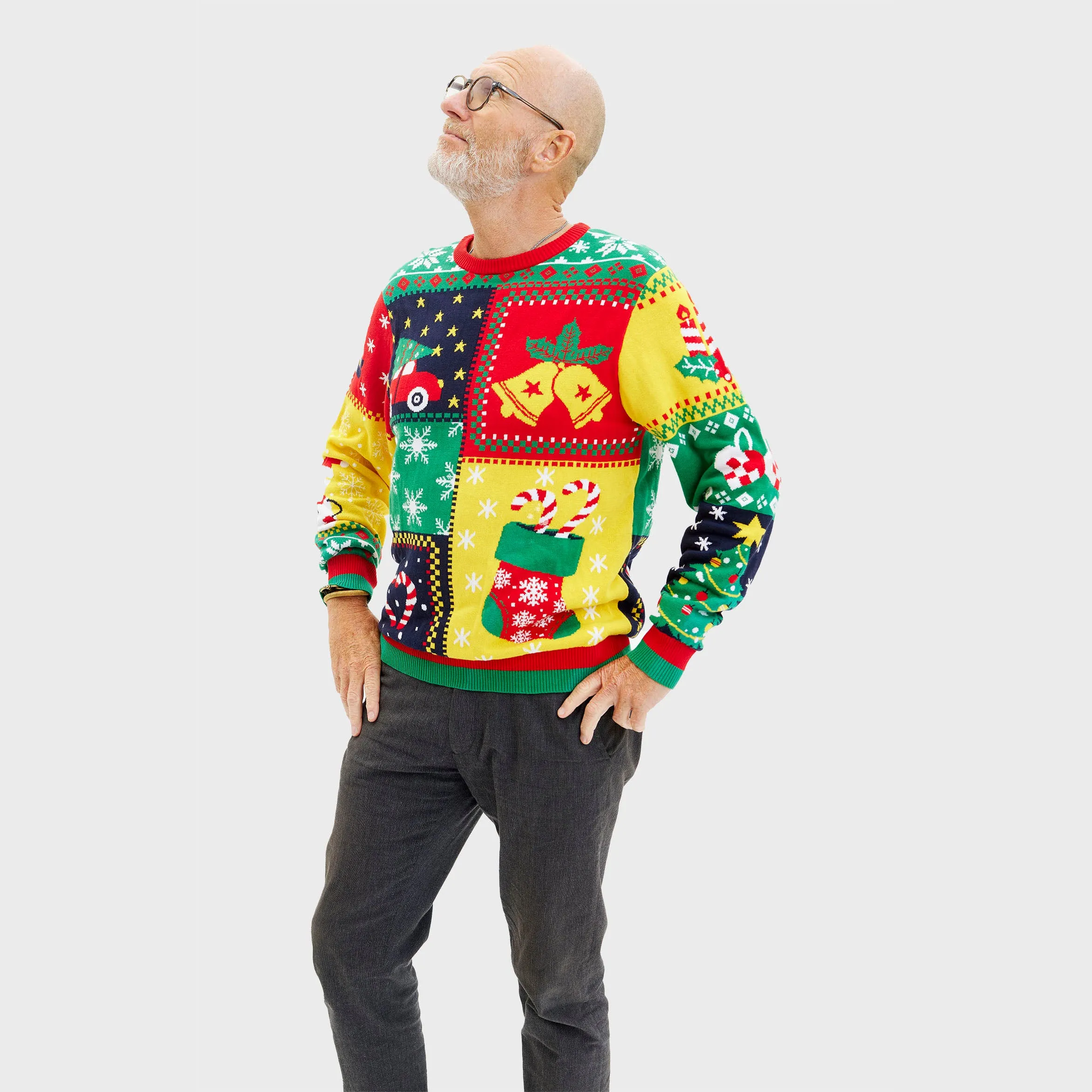 The Patchwork Sweater - Men sold by Christmas Sweats product image thumbnail 2