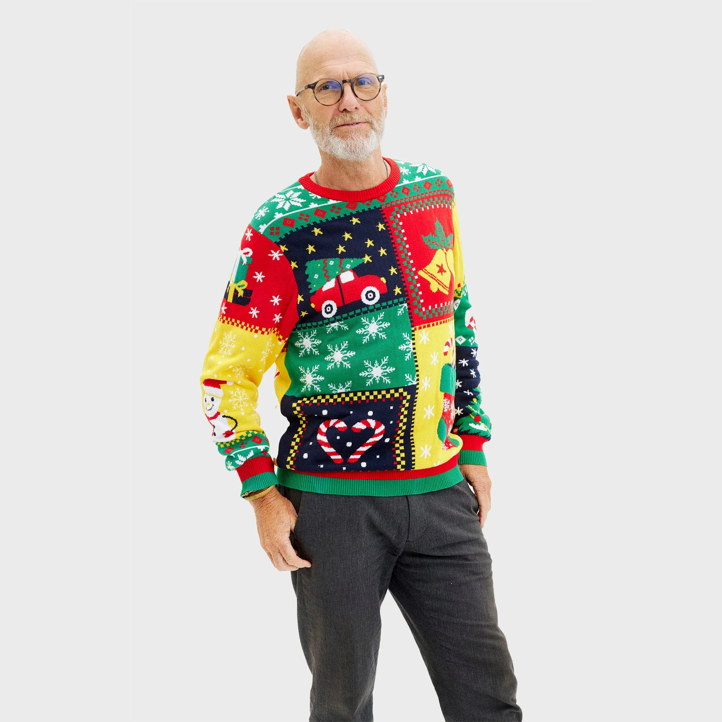 The Patchwork Sweater - Men sold by Christmas Sweats product image thumbnail 3