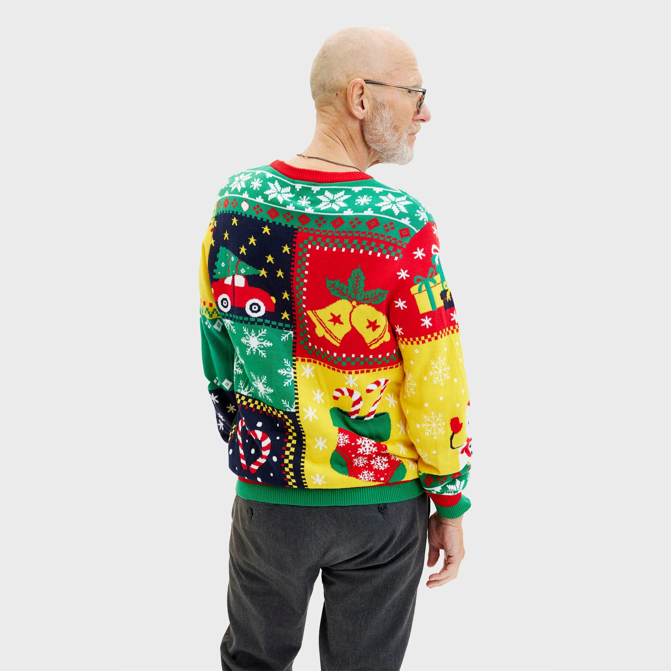 The Patchwork Sweater - Men sold by Christmas Sweats product image thumbnail 5