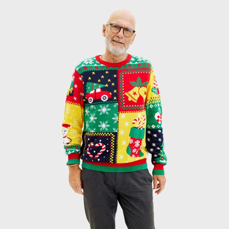 The Patchwork Sweater - Men made by Christmas Sweats