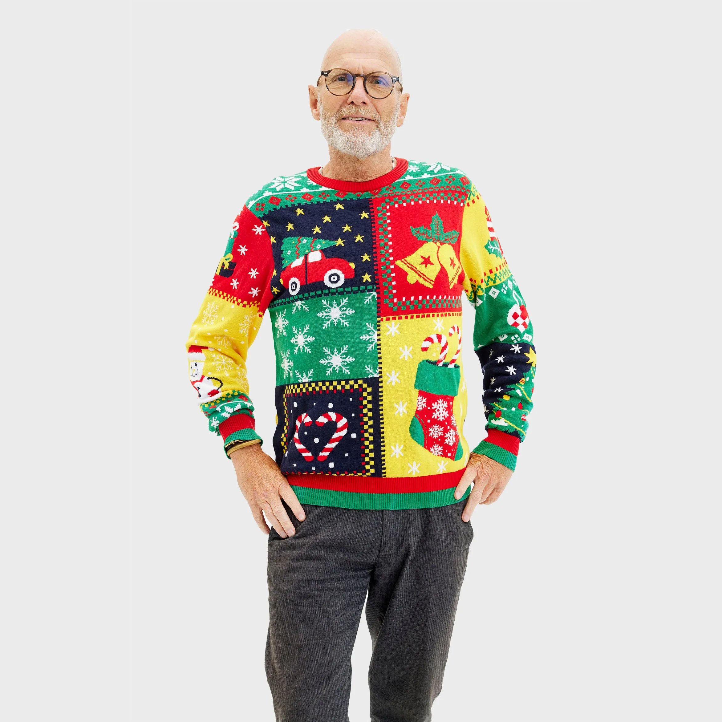 The Patchwork Sweater - Men sold by Christmas Sweats product image thumbnail 4