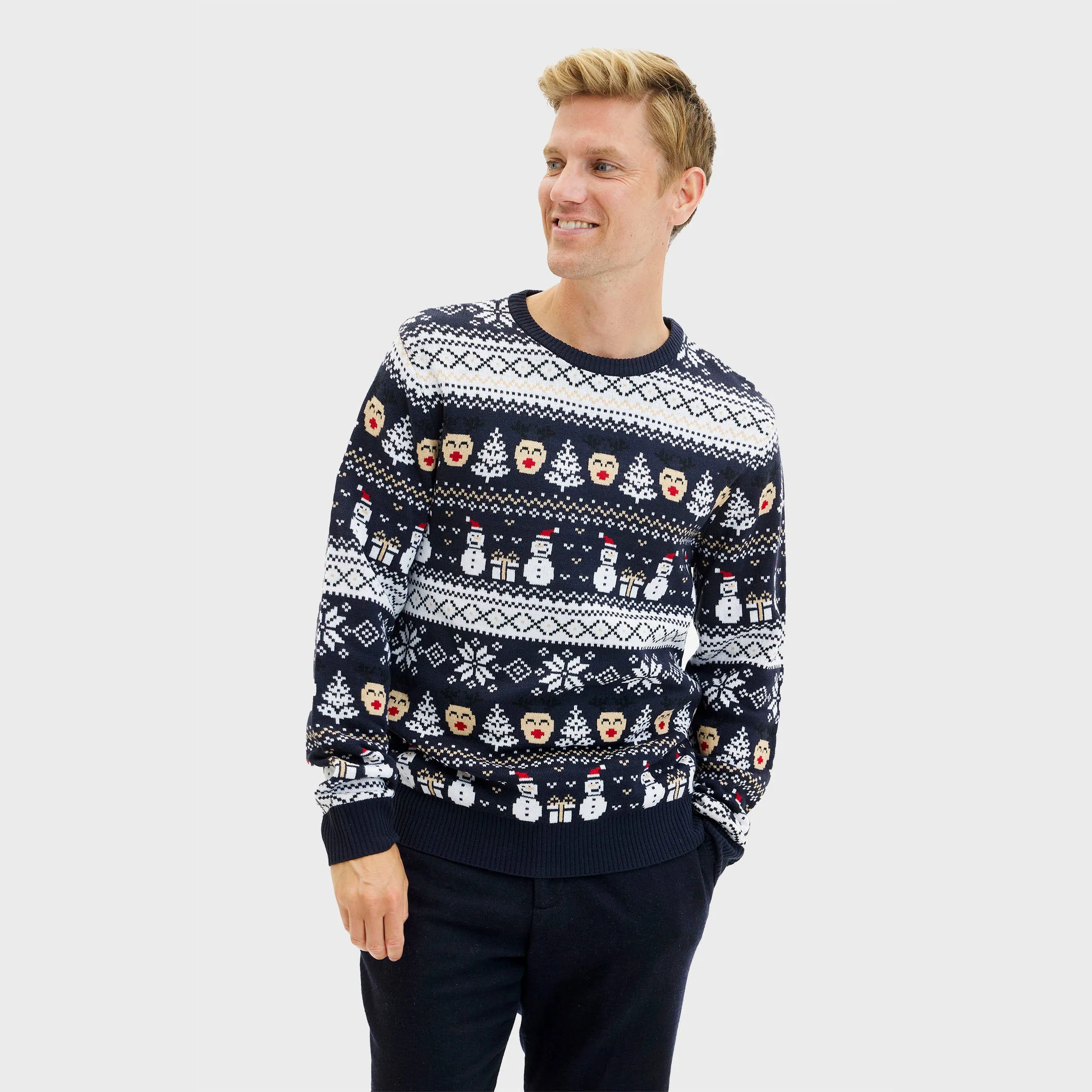 The Reinstyle Sweater Navy - Men sold by Christmas Sweats product image thumbnail 2