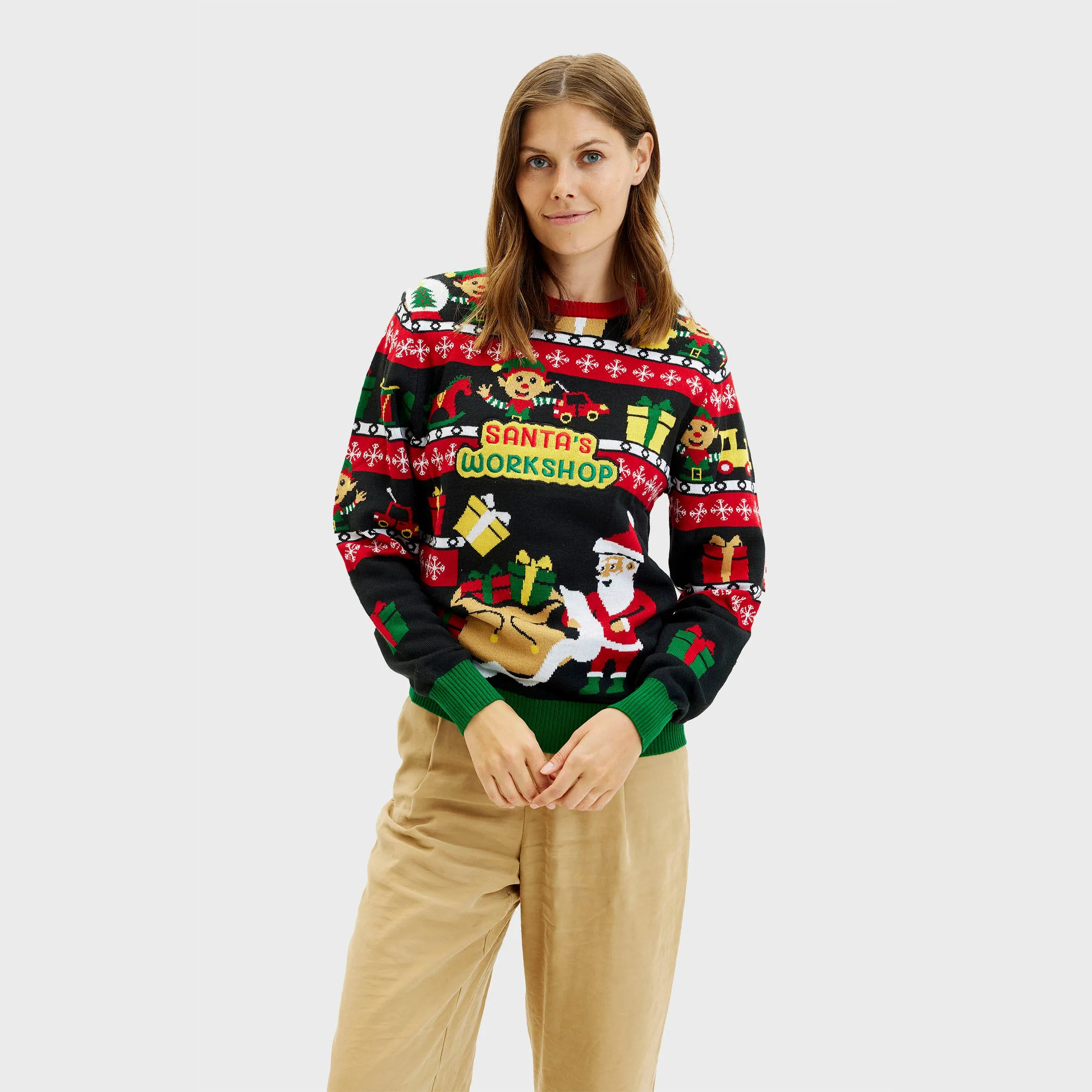 Santa’s Workshop Sweater - Woman sold by Christmas Sweats product image thumbnail 3