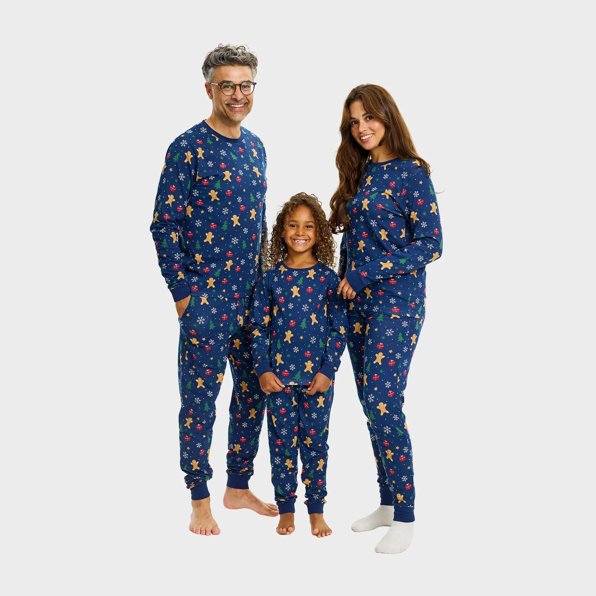 Gingerbread Christmas Pyjamas Navy - Women sold by Christmas Sweats product image thumbnail 2
