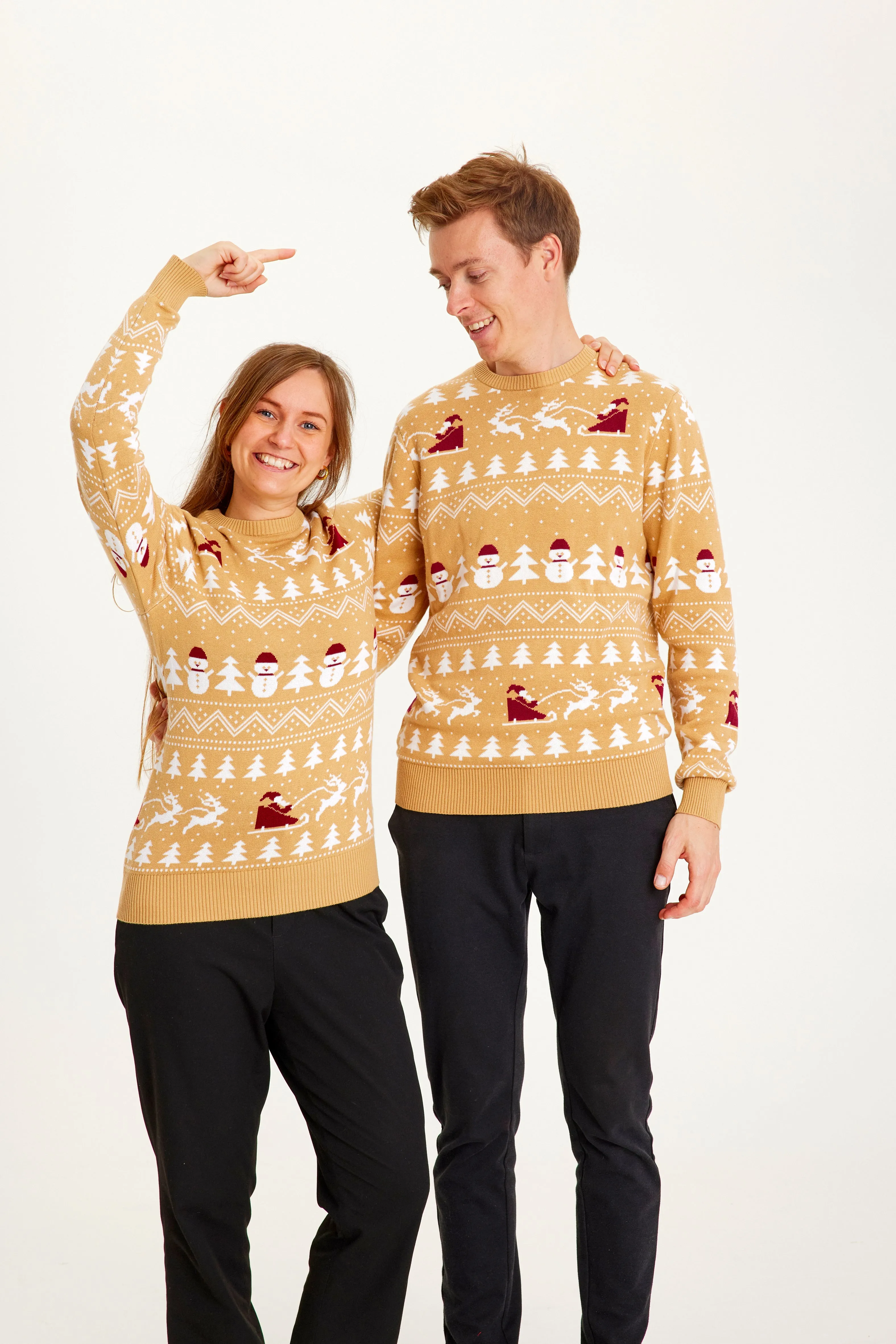 The Stylish Christmas sweater beige - Men sold by Christmas Sweats product image thumbnail 3