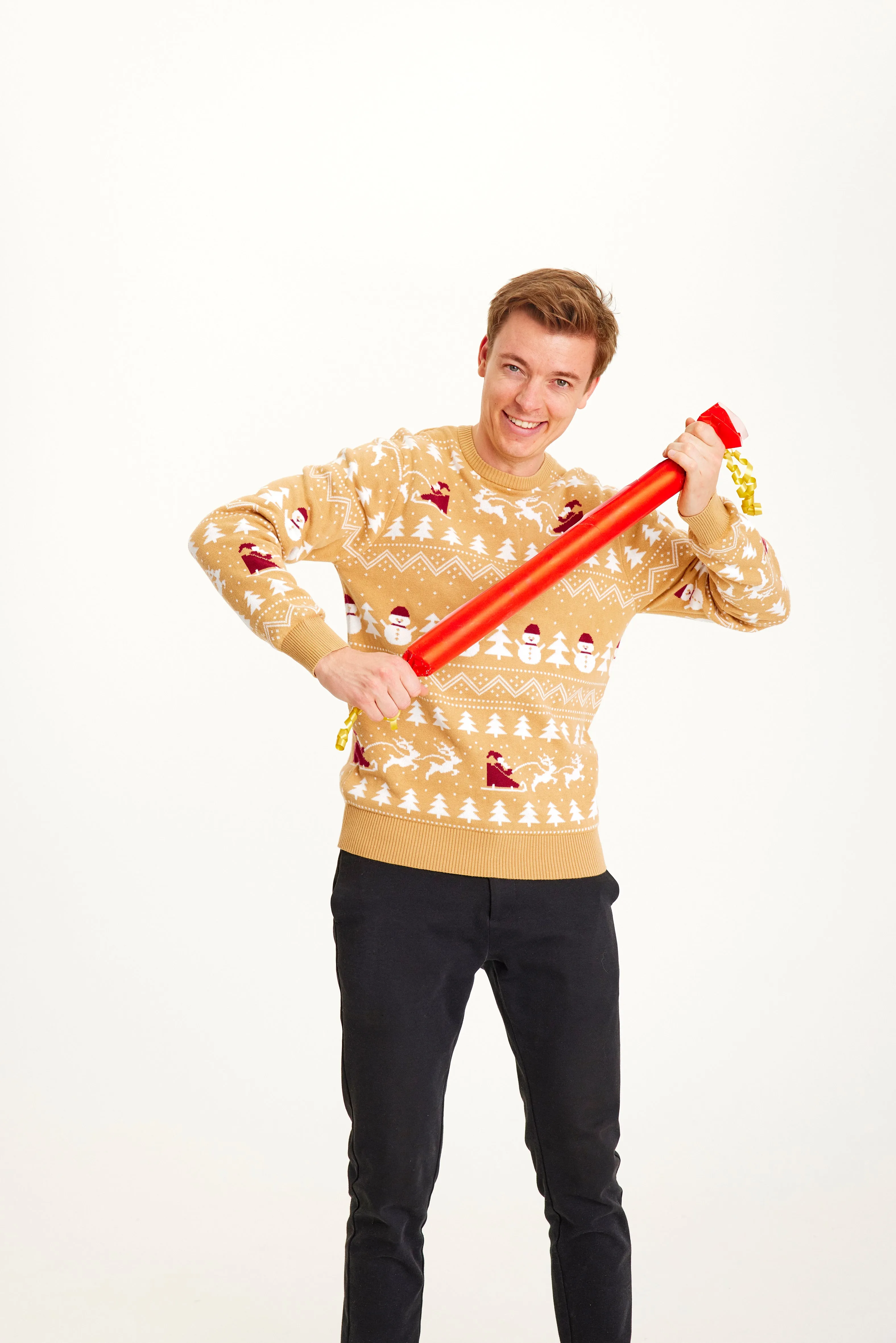 The Stylish Christmas sweater beige - Men sold by Christmas Sweats