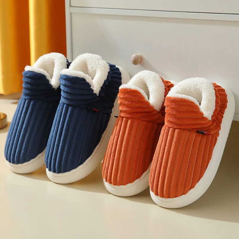 Full Heel Wrap Cotton Shoes Fleece Lined Platform sold by Cloud Walker Slippers