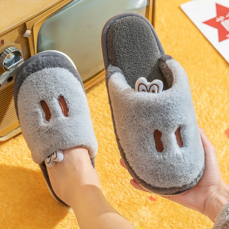 Cotton Slippers Female Winter Indoor Lovers Cute Plush Home Warmth sold by Cloud Walker Slippers product image thumbnail 3