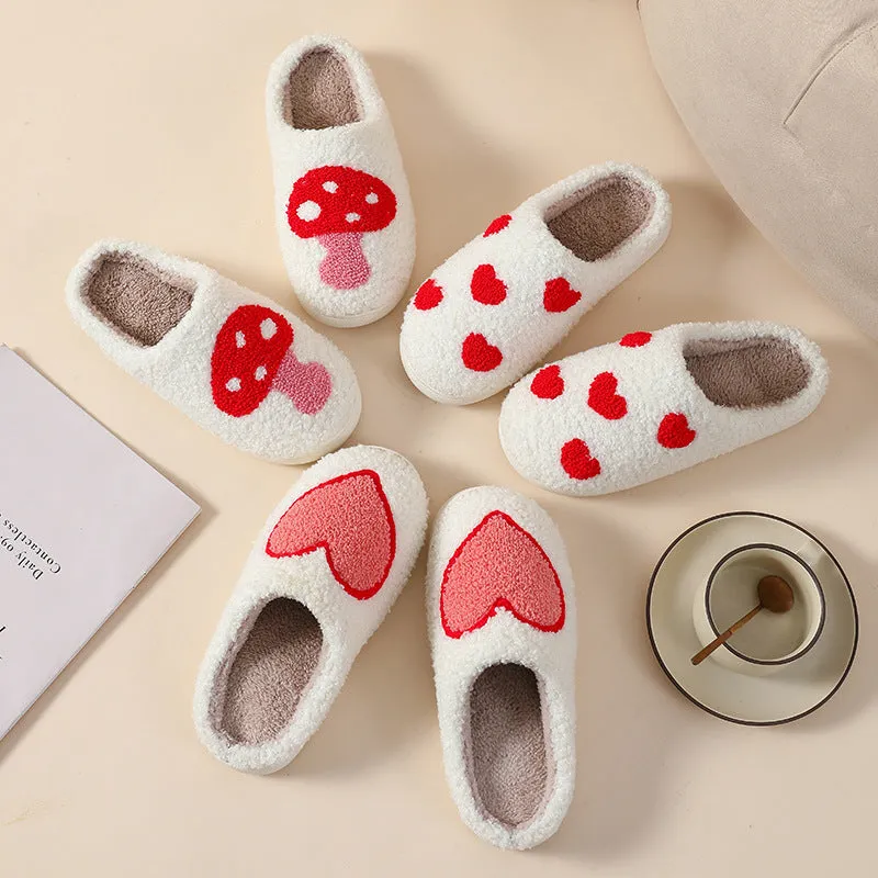 Plush Home Slippers Cartoon Love Style sold by Cloud Walker Slippers product image thumbnail 3