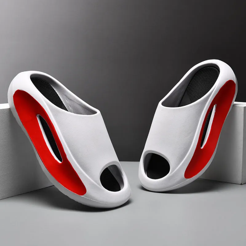 Men Peep Toe Slipper For Beach sold by Cloud Walker Slippers