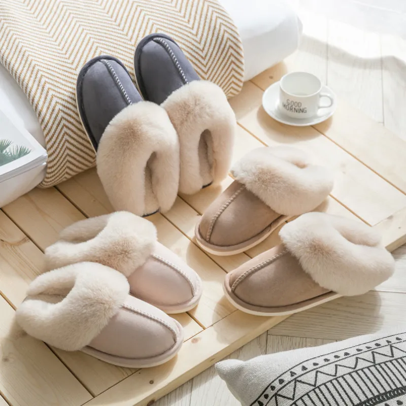 Suede cotton slippers sold by Cloud Walker Slippers