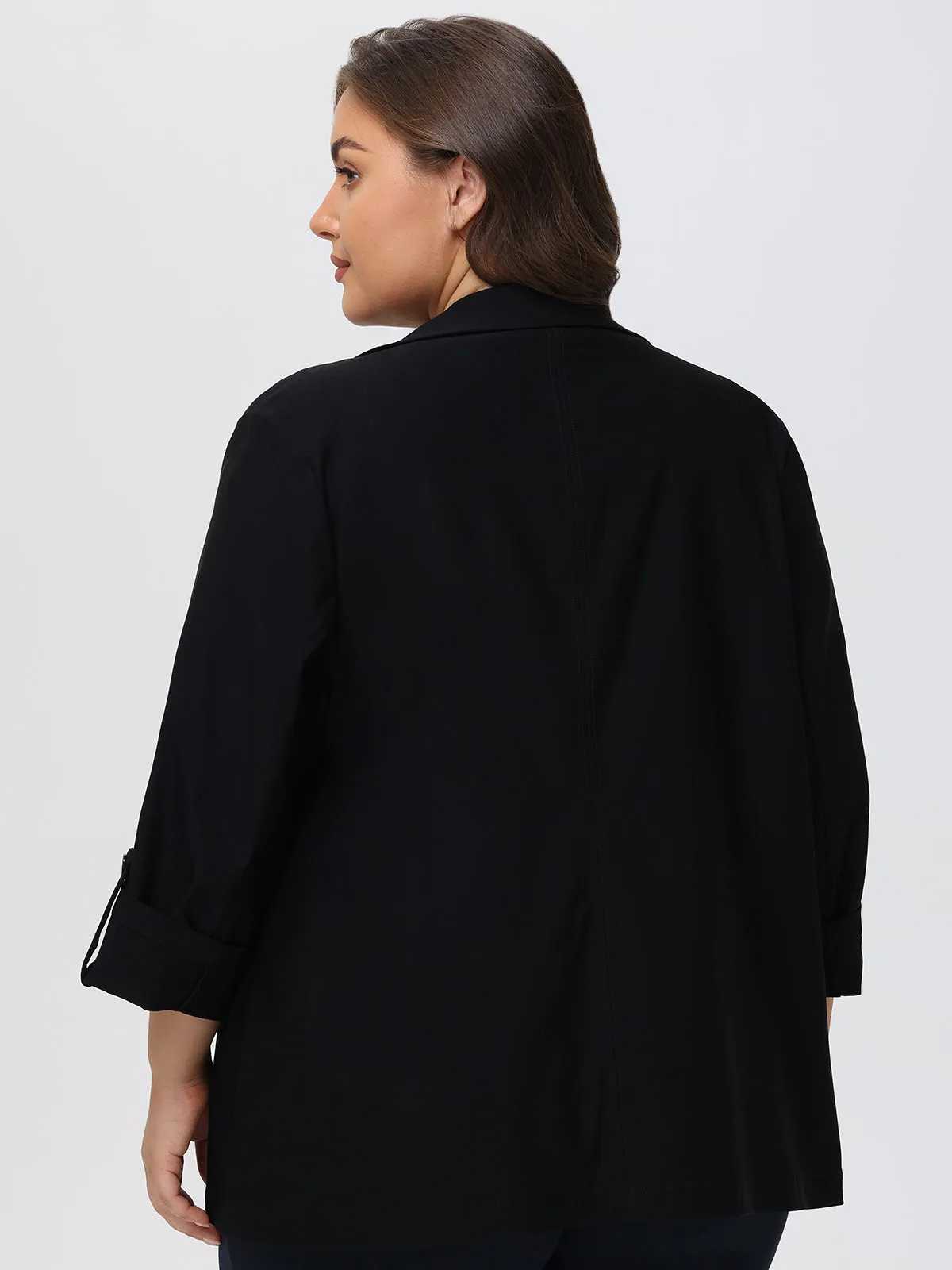 Plus Rolled Sleeve Blazer sold by Daily Thread product image thumbnail 3