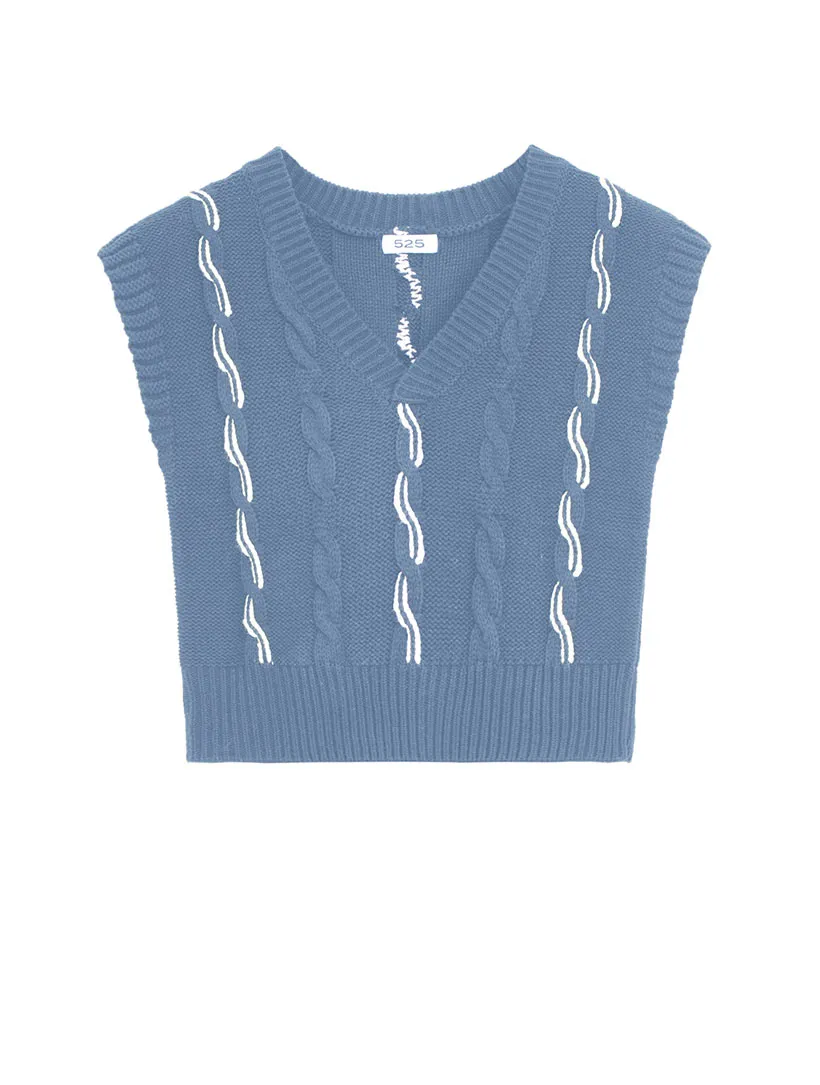 Color Cable Vest sold by Daily Thread product image thumbnail 3