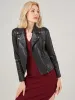 Faux Leather Moto Biker Jacket sold by Daily Thread