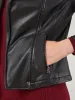 Faux Leather Moto Biker Jacket sold by Daily Thread