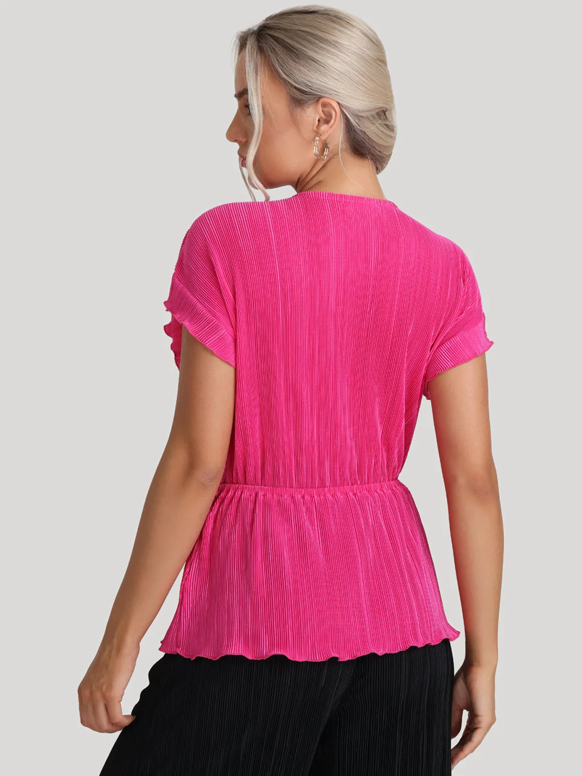 Flutter Sleeve Wrap Top sold by Daily Thread product image thumbnail 5