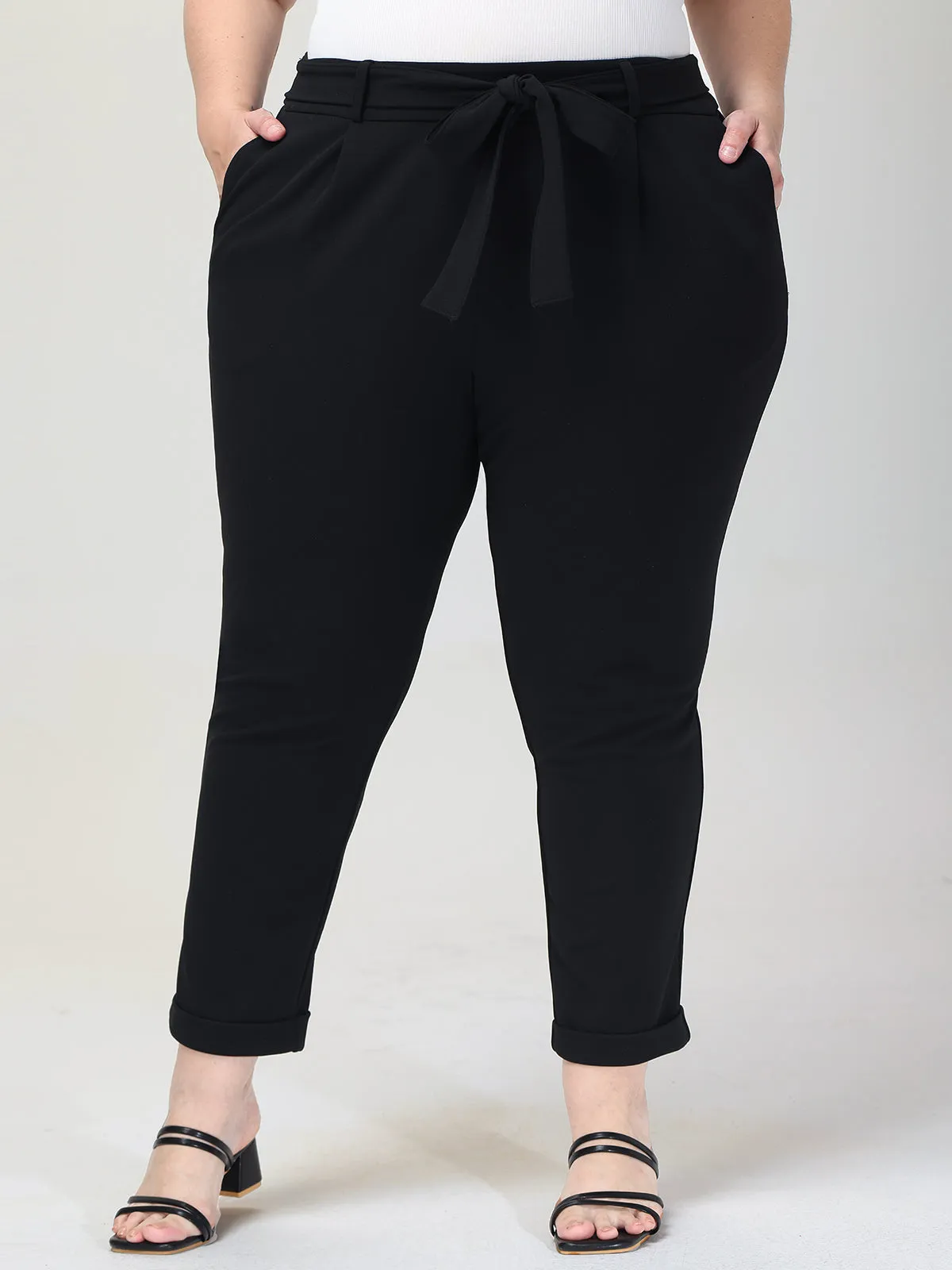 Plus Pull-On Tie Waist Pants sold by Daily Thread product image thumbnail 4